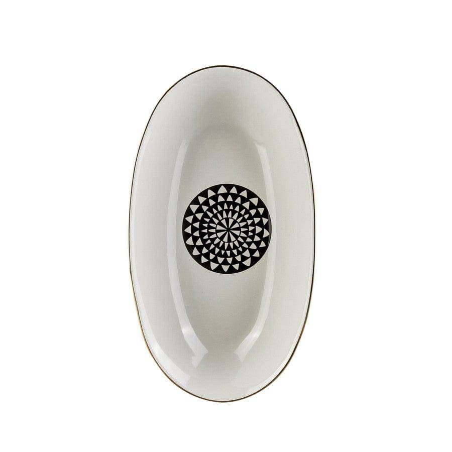 Karaca Black Gold Gondola Boat Plate 153.03.06.4491 - Plates - ebarza Furniture UAE | Shop Modern Furniture in Abu Dhabi & Dubai - مفروشات ايبازرا في الامارات | تسوق اثاث عصري وديكورات مميزة في دبي وابوظبي