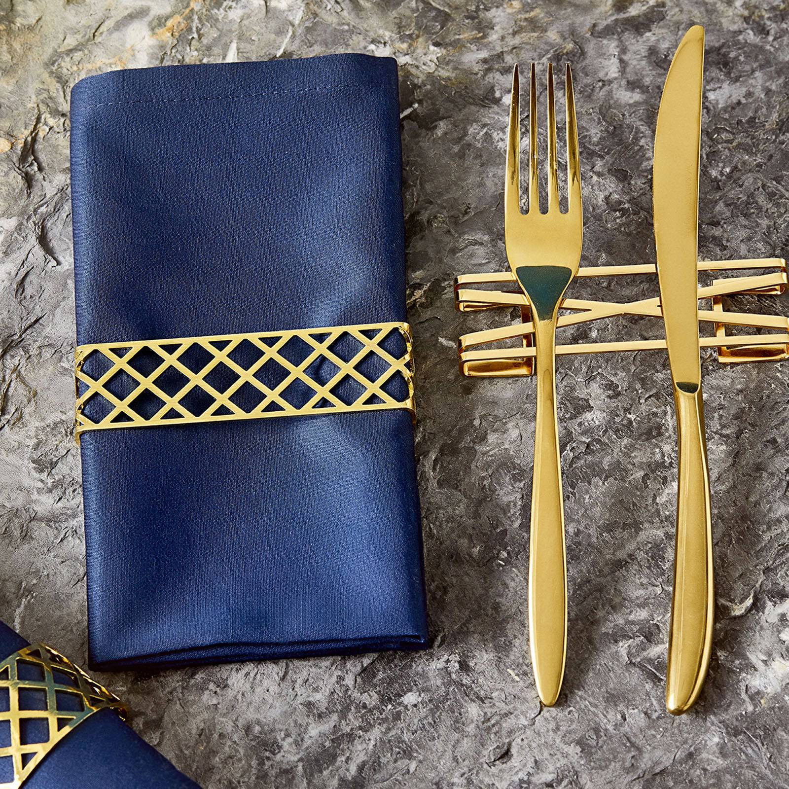 Karaca Comb Rectangle 6 Piece Napkin Ring 153.01.01.4528 - Napkin Rings - ebarza Furniture UAE | Shop Modern Furniture in Abu Dhabi & Dubai - مفروشات ايبازرا في الامارات | تسوق اثاث عصري وديكورات مميزة في دبي وابوظبي