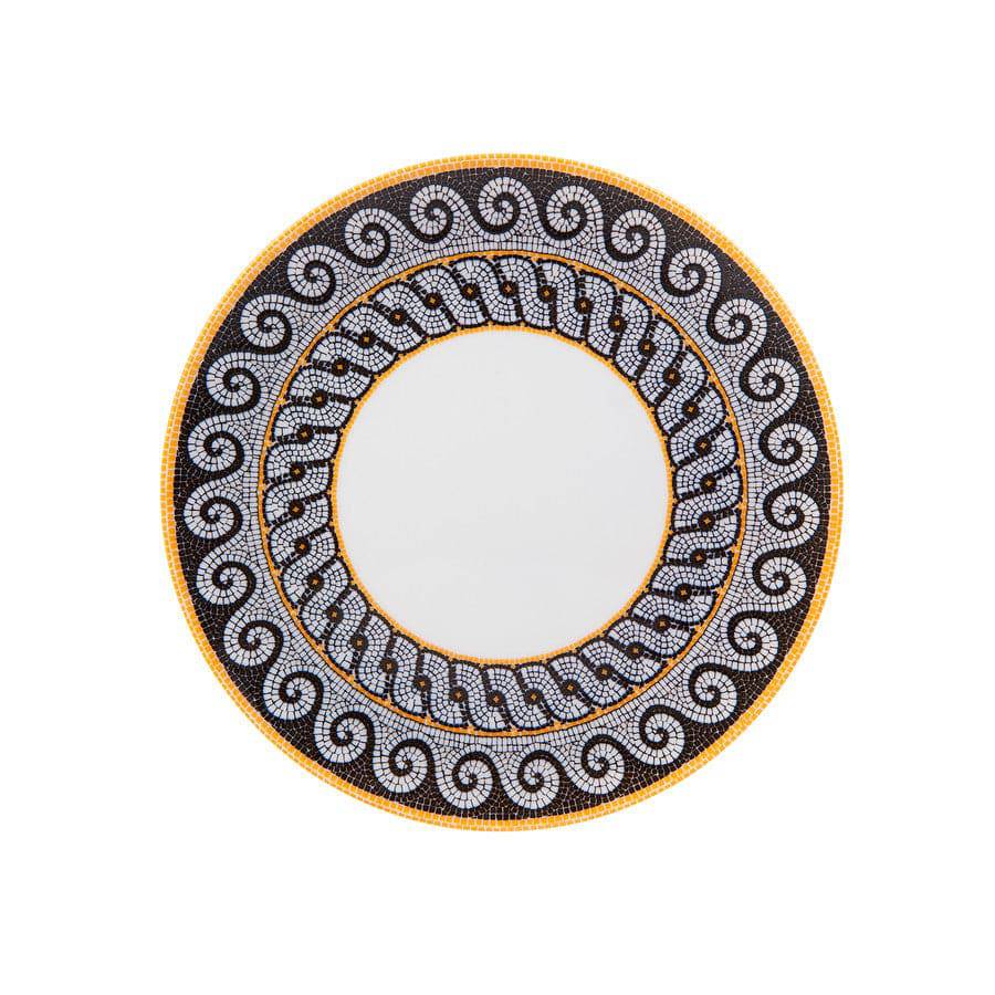 Karaca Deer Zeugma Serving Plate White 25 Cm 153.03.06.2481 - Plates - ebarza Furniture UAE | Shop Modern Furniture in Abu Dhabi & Dubai - مفروشات ايبازرا في الامارات | تسوق اثاث عصري وديكورات مميزة في دبي وابوظبي