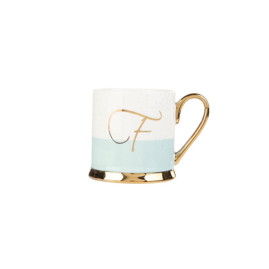 Karaca F Letter Mug 153.03.06.1613 - Mugs - ebarza Furniture UAE | Shop Modern Furniture in Abu Dhabi & Dubai - مفروشات ايبازرا في الامارات | تسوق اثاث عصري وديكورات مميزة في دبي وابوظبي