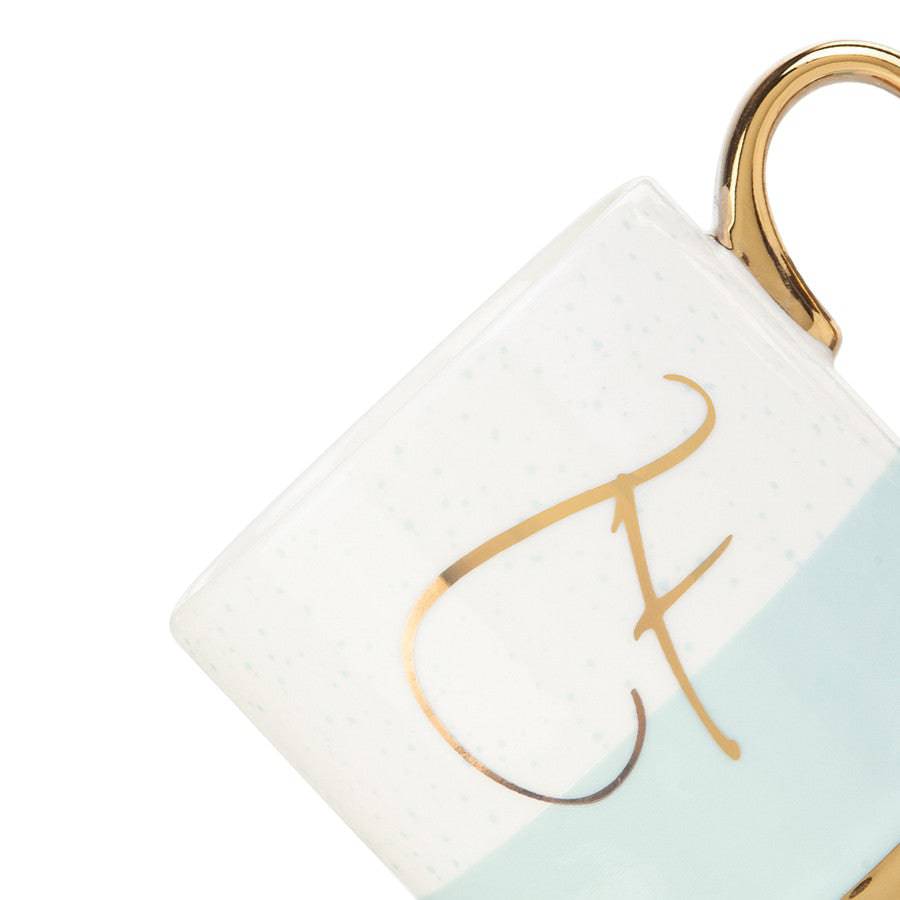 Karaca F Letter Mug 153.03.06.1613 - Mugs - ebarza Furniture UAE | Shop Modern Furniture in Abu Dhabi & Dubai - مفروشات ايبازرا في الامارات | تسوق اثاث عصري وديكورات مميزة في دبي وابوظبي