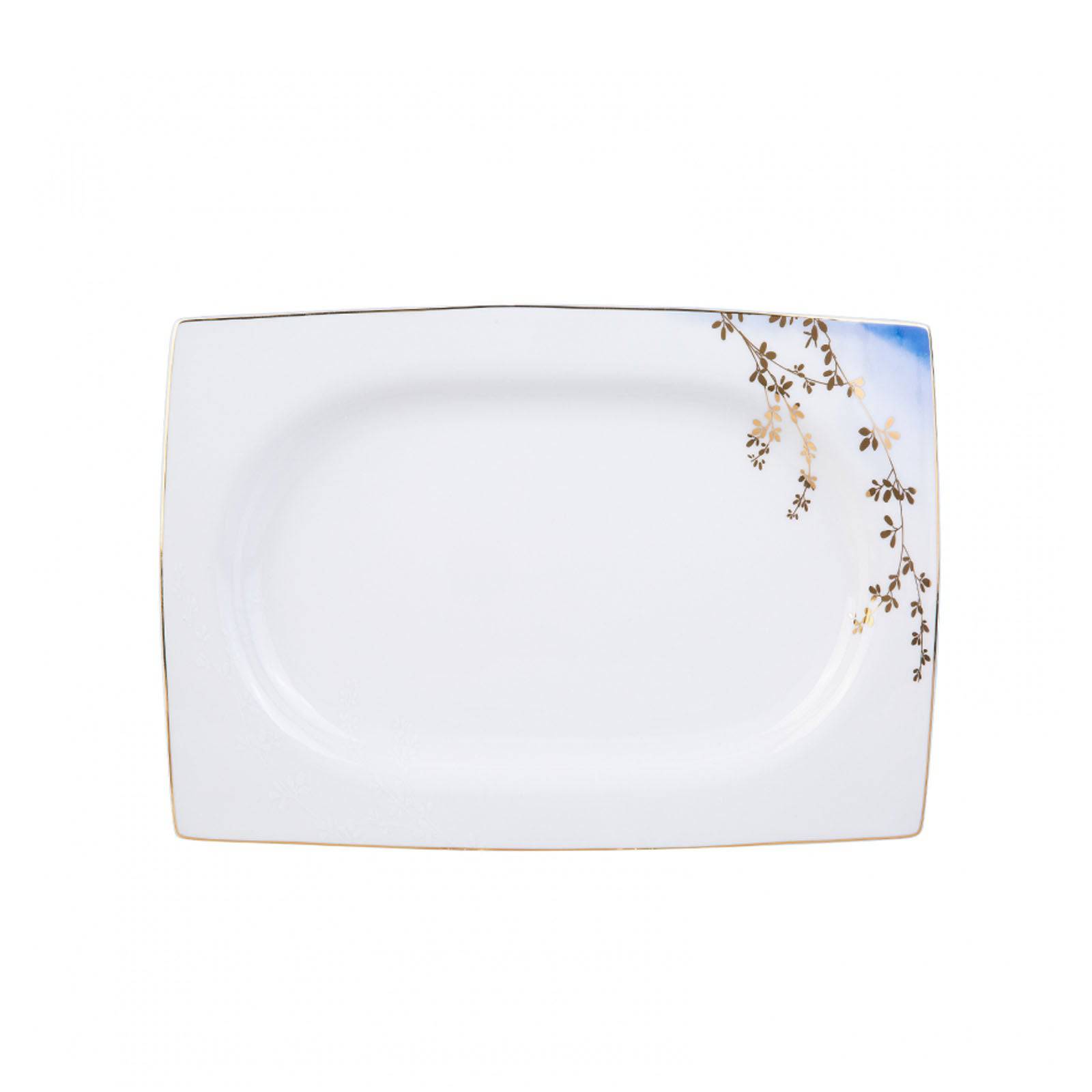 Karaca Fine Bone Blue Blush 60 Pieces Dinner Set For 12 People Square 153.03.08.0140 - Dinnerware Sets - ebarza Furniture UAE | Shop Modern Furniture in Abu Dhabi & Dubai - مفروشات ايبازرا في الامارات | تسوق اثاث عصري وديكورات مميزة في دبي وابوظبي