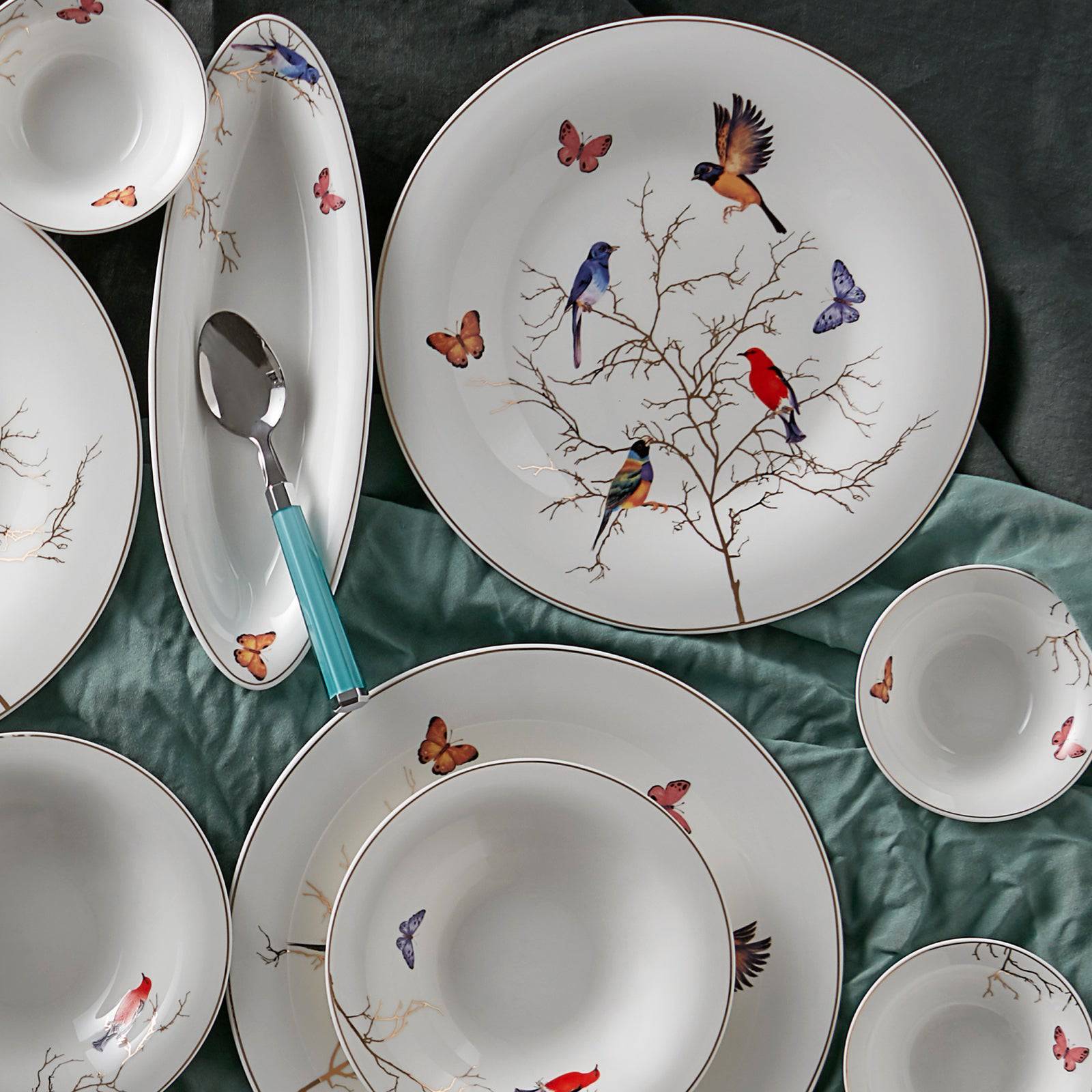 Karaca Fine Pearl Grace Black Mint İnci 14 Pieces Breakfast Set For 6 People 153.03.07.8703 - Dinnerware Sets - ebarza Furniture UAE | Shop Modern Furniture in Abu Dhabi & Dubai - مفروشات ايبازرا في الامارات | تسوق اثاث عصري وديكورات مميزة في دبي وابوظبي