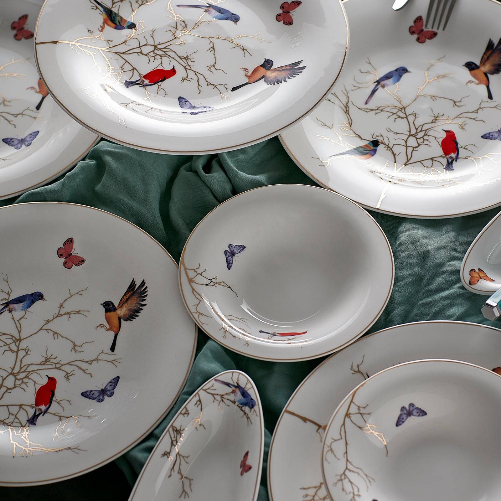 Karaca Fine Pearl Grace Black Mint İnci 14 Pieces Breakfast Set For 6 People 153.03.07.8703 - Dinnerware Sets - ebarza Furniture UAE | Shop Modern Furniture in Abu Dhabi & Dubai - مفروشات ايبازرا في الامارات | تسوق اثاث عصري وديكورات مميزة في دبي وابوظبي