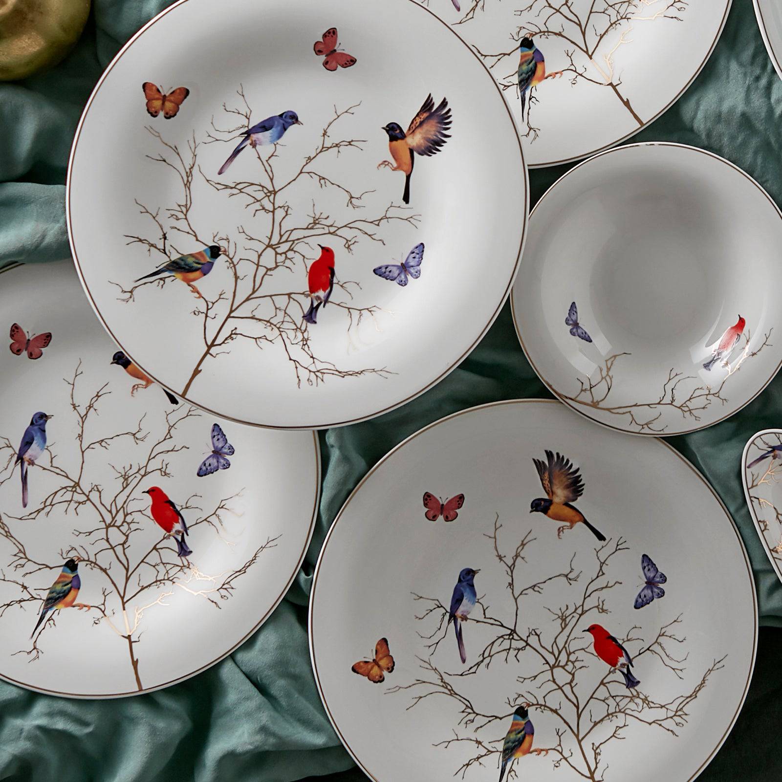 Karaca Fine Pearl Grace Black Mint İnci 14 Pieces Breakfast Set For 6 People 153.03.07.8703 - Dinnerware Sets - ebarza Furniture UAE | Shop Modern Furniture in Abu Dhabi & Dubai - مفروشات ايبازرا في الامارات | تسوق اثاث عصري وديكورات مميزة في دبي وابوظبي