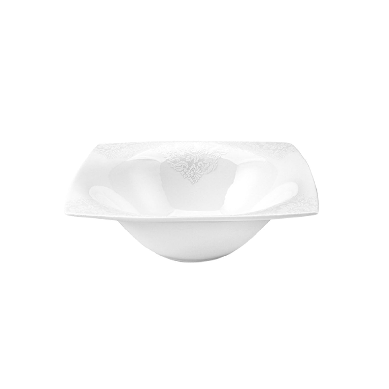 Karaca Fine Pearl Helen 62 Pieces 12 Seater Pearl Dinner Set Square 153.03.07.5678 - Dinnerware Sets - ebarza Furniture UAE | Shop Modern Furniture in Abu Dhabi & Dubai - مفروشات ايبازرا في الامارات | تسوق اثاث عصري وديكورات مميزة في دبي وابوظبي