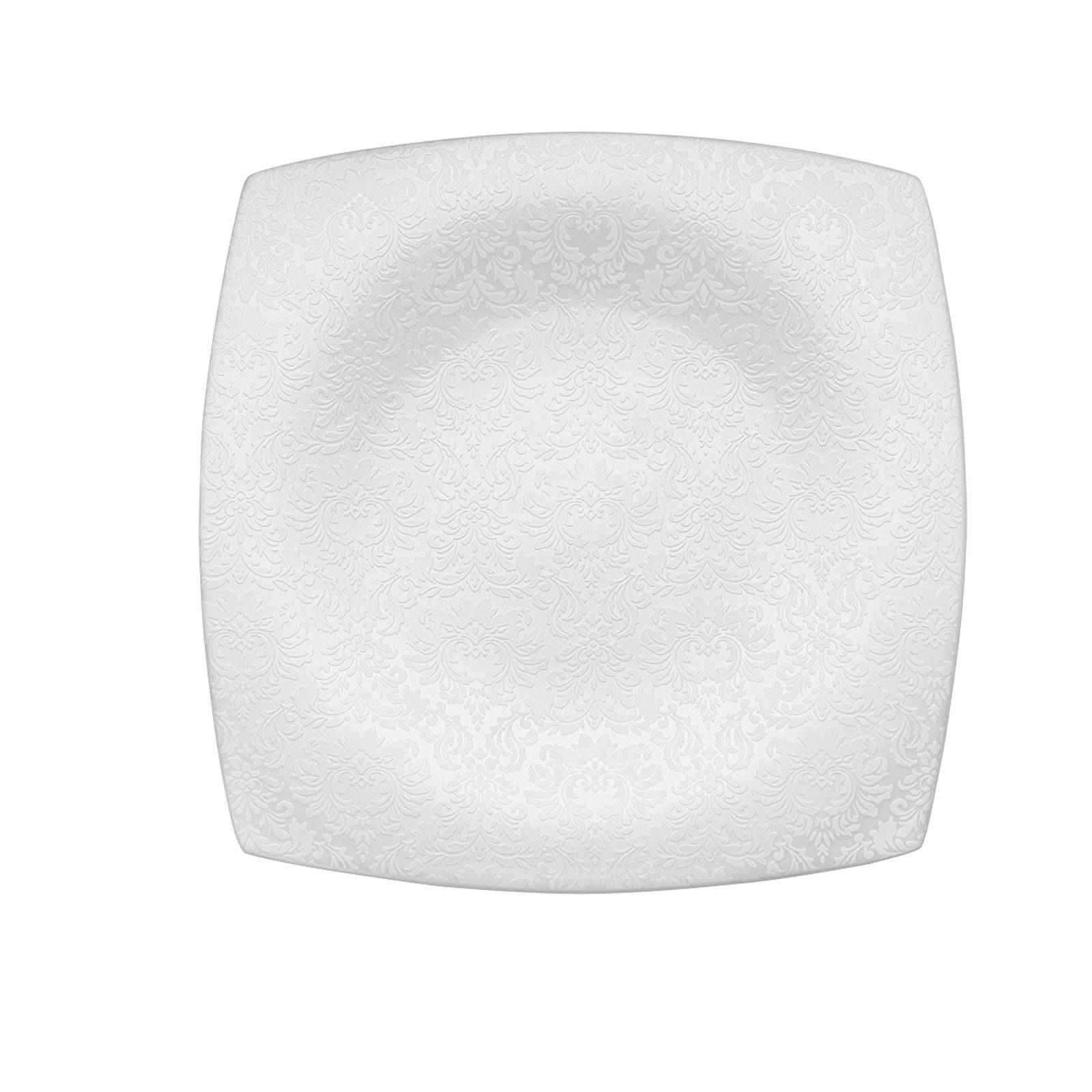 Karaca Fine Pearl Helen 62 Pieces 12 Seater Pearl Dinner Set Square 153.03.07.5678 - Dinnerware Sets - ebarza Furniture UAE | Shop Modern Furniture in Abu Dhabi & Dubai - مفروشات ايبازرا في الامارات | تسوق اثاث عصري وديكورات مميزة في دبي وابوظبي