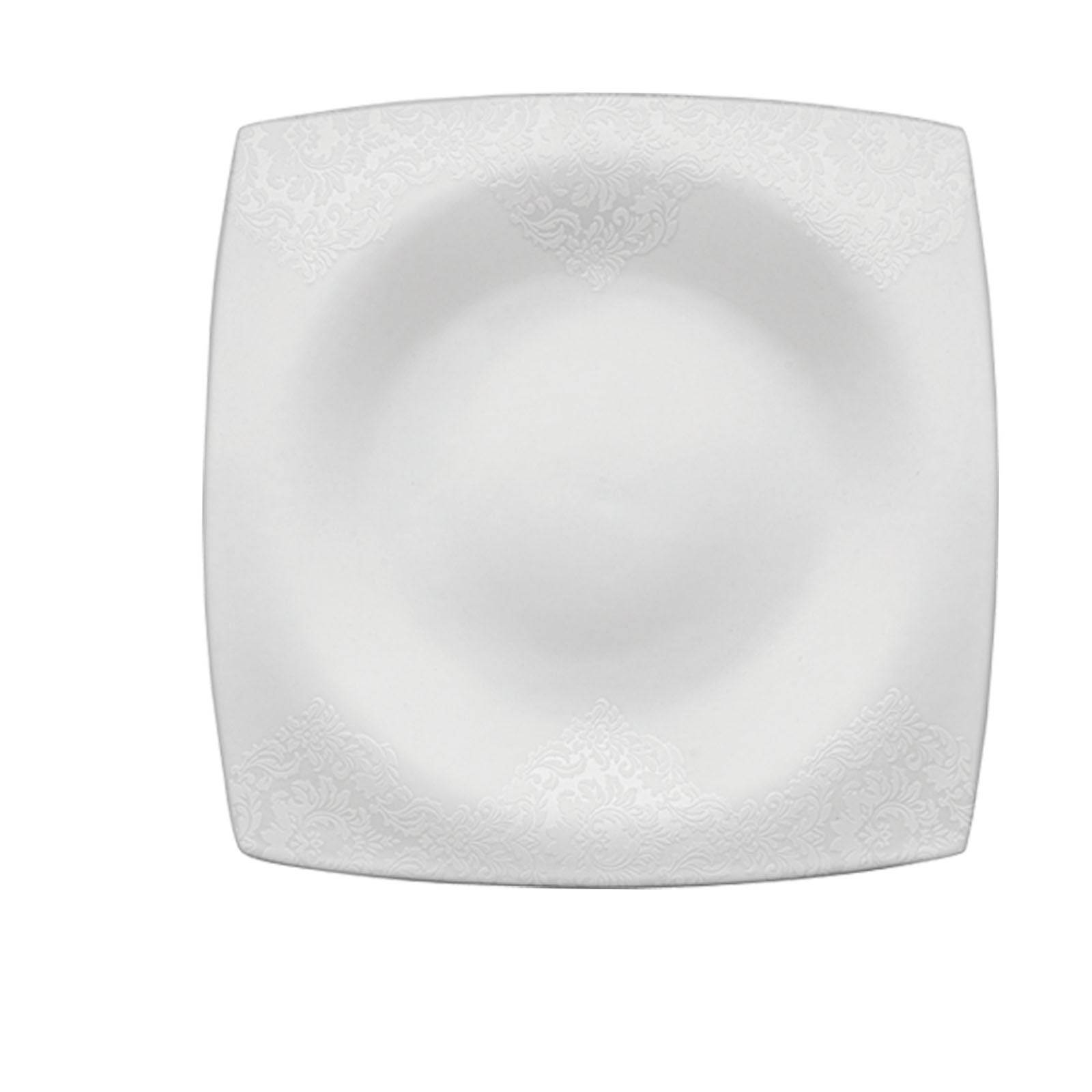 Karaca Fine Pearl Helen 62 Pieces 12 Seater Pearl Dinner Set Square 153.03.07.5678 - Dinnerware Sets - ebarza Furniture UAE | Shop Modern Furniture in Abu Dhabi & Dubai - مفروشات ايبازرا في الامارات | تسوق اثاث عصري وديكورات مميزة في دبي وابوظبي