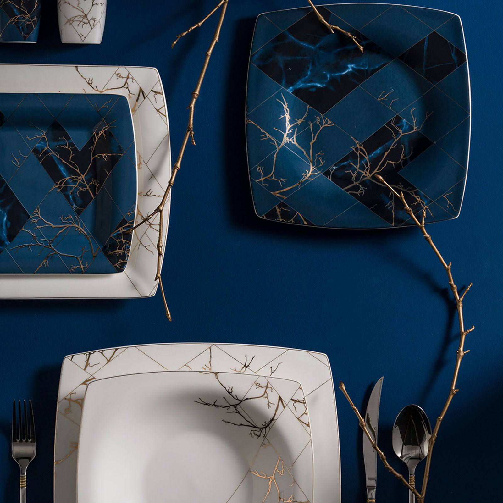 Karaca Fine Pearl Midnight 26 Pieces Pearl Set For 6 People 153.03.07.7225 - Dinnerware Sets - ebarza Furniture UAE | Shop Modern Furniture in Abu Dhabi & Dubai - مفروشات ايبازرا في الامارات | تسوق اثاث عصري وديكورات مميزة في دبي وابوظبي