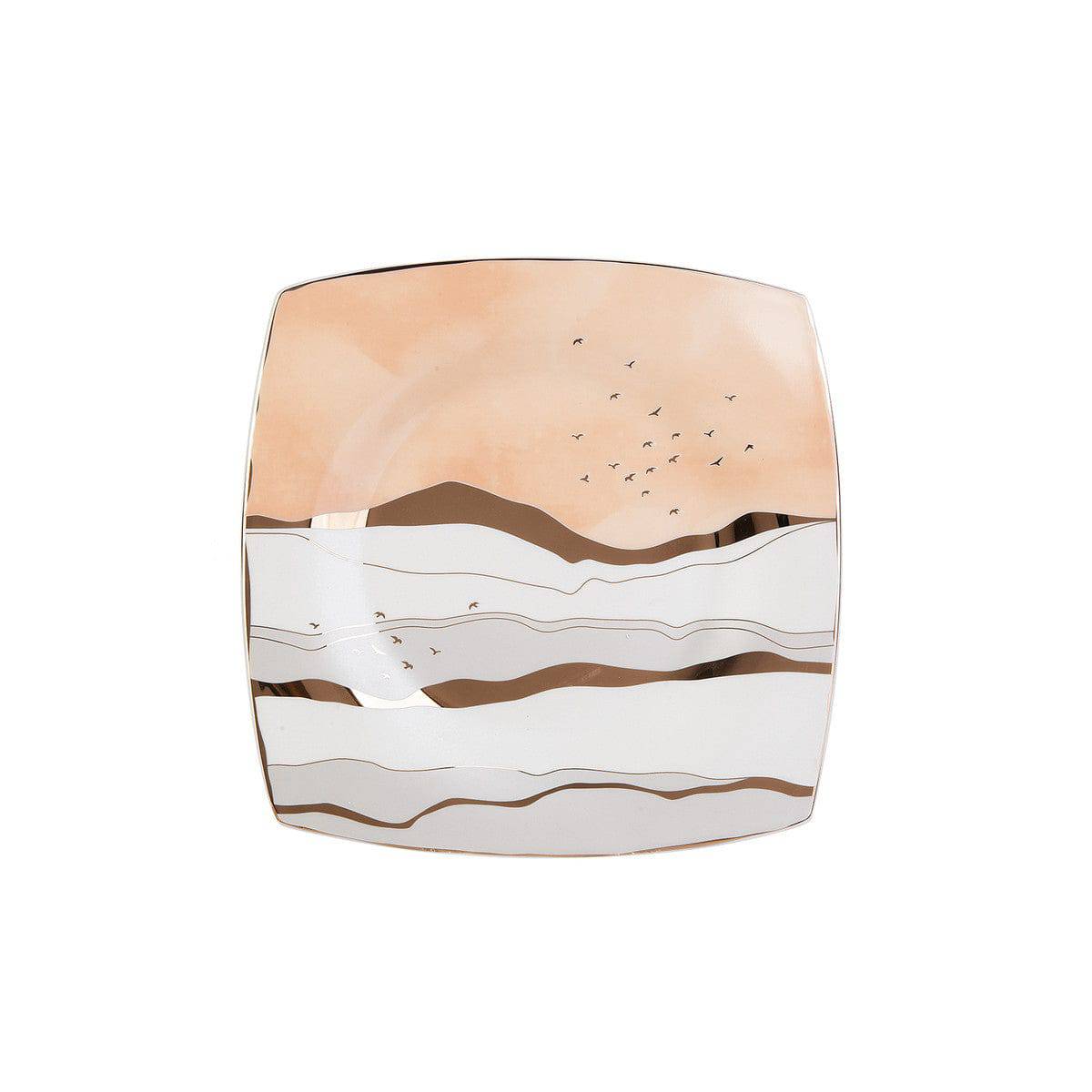 Karaca Fine Pearl Ocaso 26 Pieces 6 Person Square Breakfast Set 153.03.08.0296 - Dinnerware Sets - ebarza Furniture UAE | Shop Modern Furniture in Abu Dhabi & Dubai - مفروشات ايبازرا في الامارات | تسوق اثاث عصري وديكورات مميزة في دبي وابوظبي