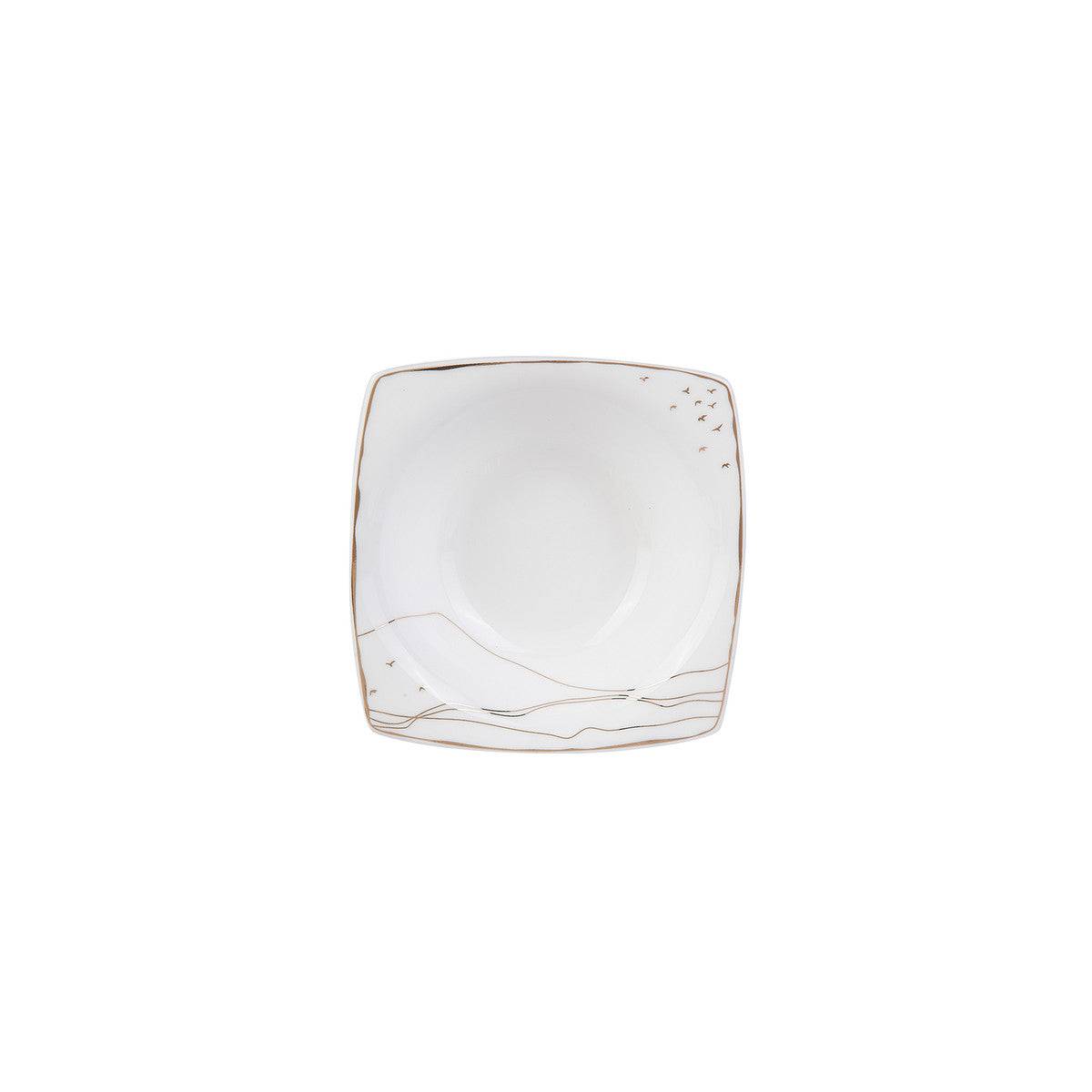 Karaca Fine Pearl Ocaso 26 Pieces 6 Person Square Breakfast Set 153.03.08.0296 - Dinnerware Sets - ebarza Furniture UAE | Shop Modern Furniture in Abu Dhabi & Dubai - مفروشات ايبازرا في الامارات | تسوق اثاث عصري وديكورات مميزة في دبي وابوظبي