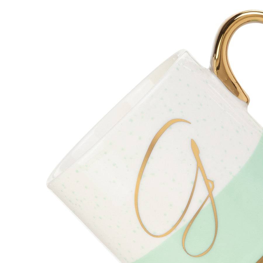 Karaca G Letter Mug 153.03.06.1614 - Mugs - ebarza Furniture UAE | Shop Modern Furniture in Abu Dhabi & Dubai - مفروشات ايبازرا في الامارات | تسوق اثاث عصري وديكورات مميزة في دبي وابوظبي