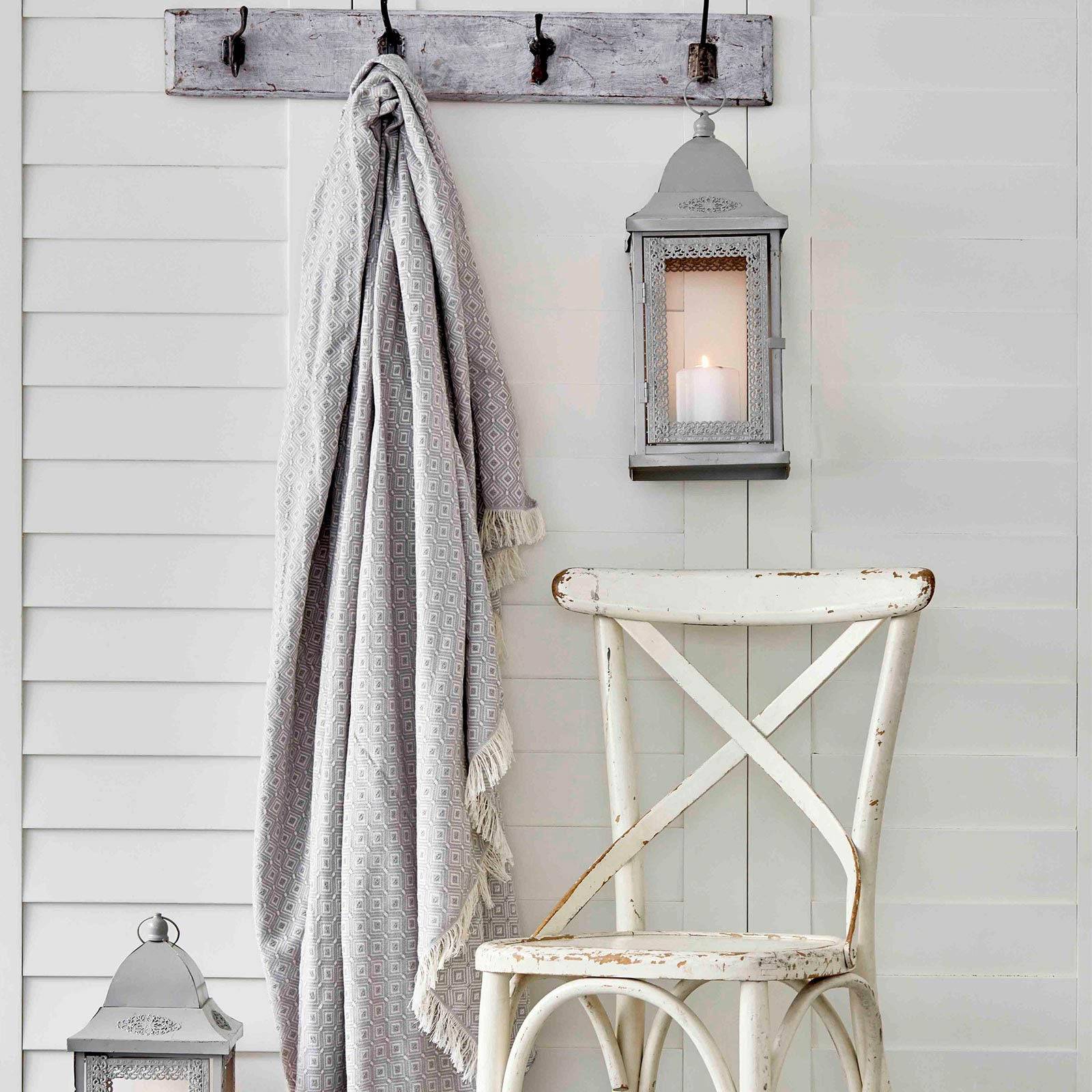 Karaca Home Delfina Gray Cotton Double Pique 200.17.01.0080 - Blankets - ebarza Furniture UAE | Shop Modern Furniture in Abu Dhabi & Dubai - مفروشات ايبازرا في الامارات | تسوق اثاث عصري وديكورات مميزة في دبي وابوظبي