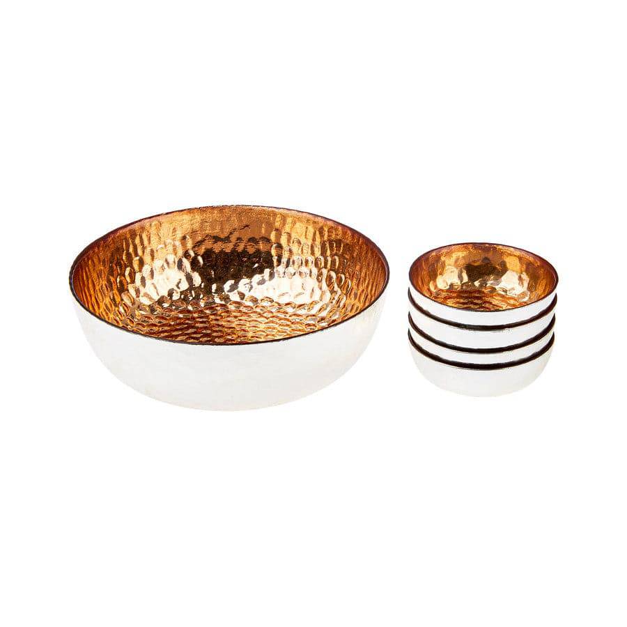 Karaca Home Glam 5 Piece Decorative Bowl Set 300.21.02.0078 - Plates - ebarza Furniture UAE | Shop Modern Furniture in Abu Dhabi & Dubai - مفروشات ايبازرا في الامارات | تسوق اثاث عصري وديكورات مميزة في دبي وابوظبي