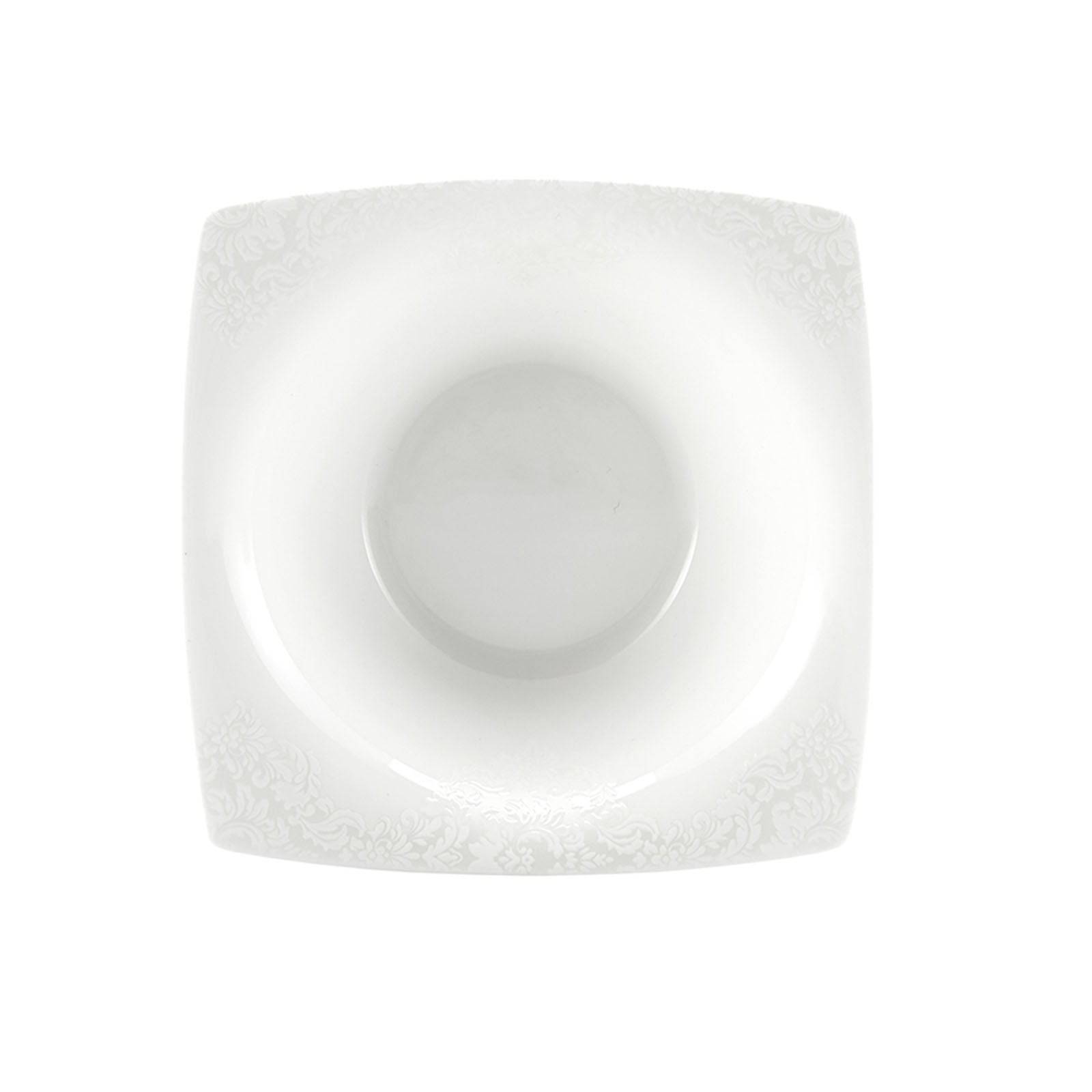 Karaca Karaca Fine Pearl Helen 26 Piece Pearl Breakfast Set Square 153.03.07.5693 - Breakfast Sets - ebarza Furniture UAE | Shop Modern Furniture in Abu Dhabi & Dubai - مفروشات ايبازرا في الامارات | تسوق اثاث عصري وديكورات مميزة في دبي وابوظبي