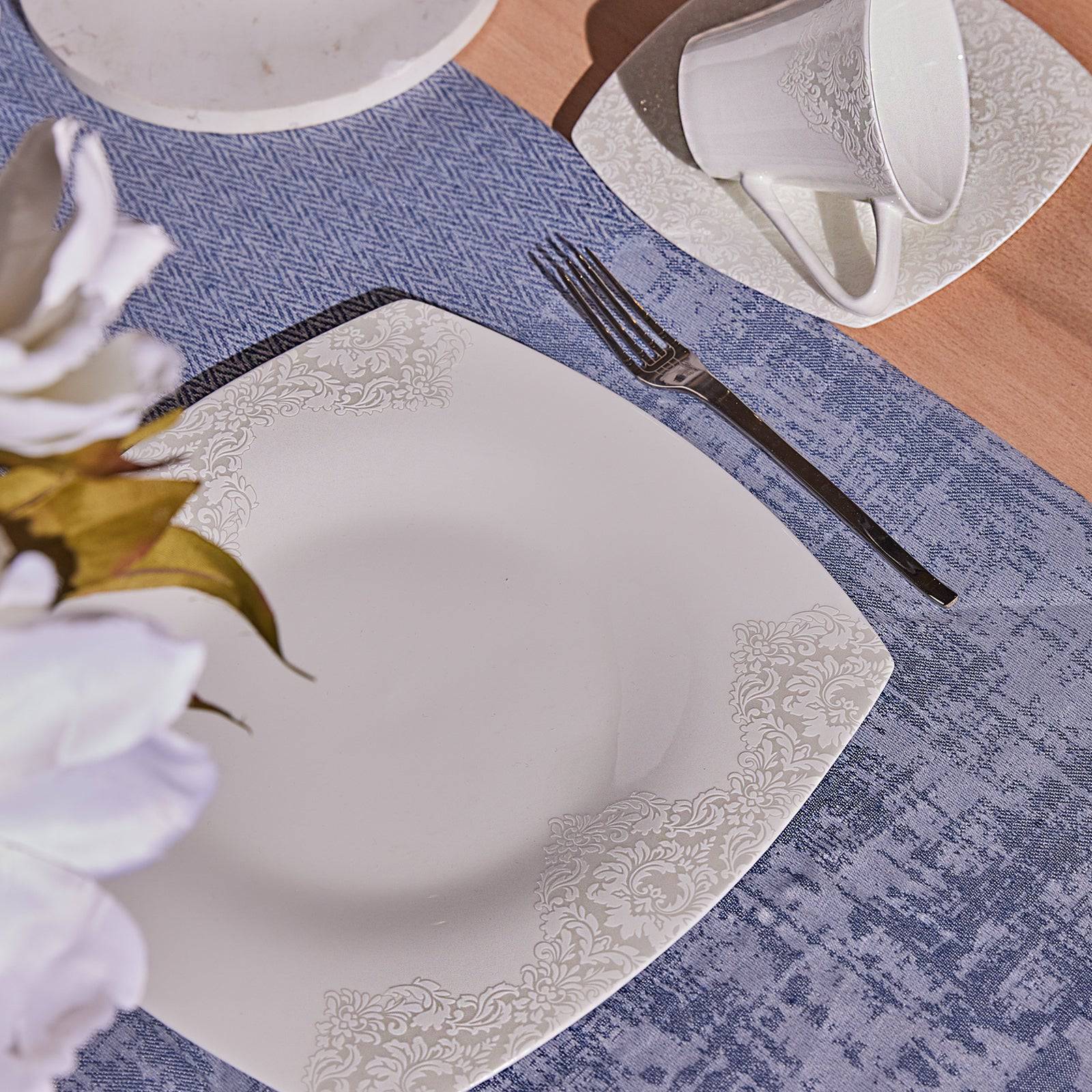 Karaca Karaca Fine Pearl Helen 26 Piece Pearl Breakfast Set Square 153.03.07.5693 - Breakfast Sets - ebarza Furniture UAE | Shop Modern Furniture in Abu Dhabi & Dubai - مفروشات ايبازرا في الامارات | تسوق اثاث عصري وديكورات مميزة في دبي وابوظبي