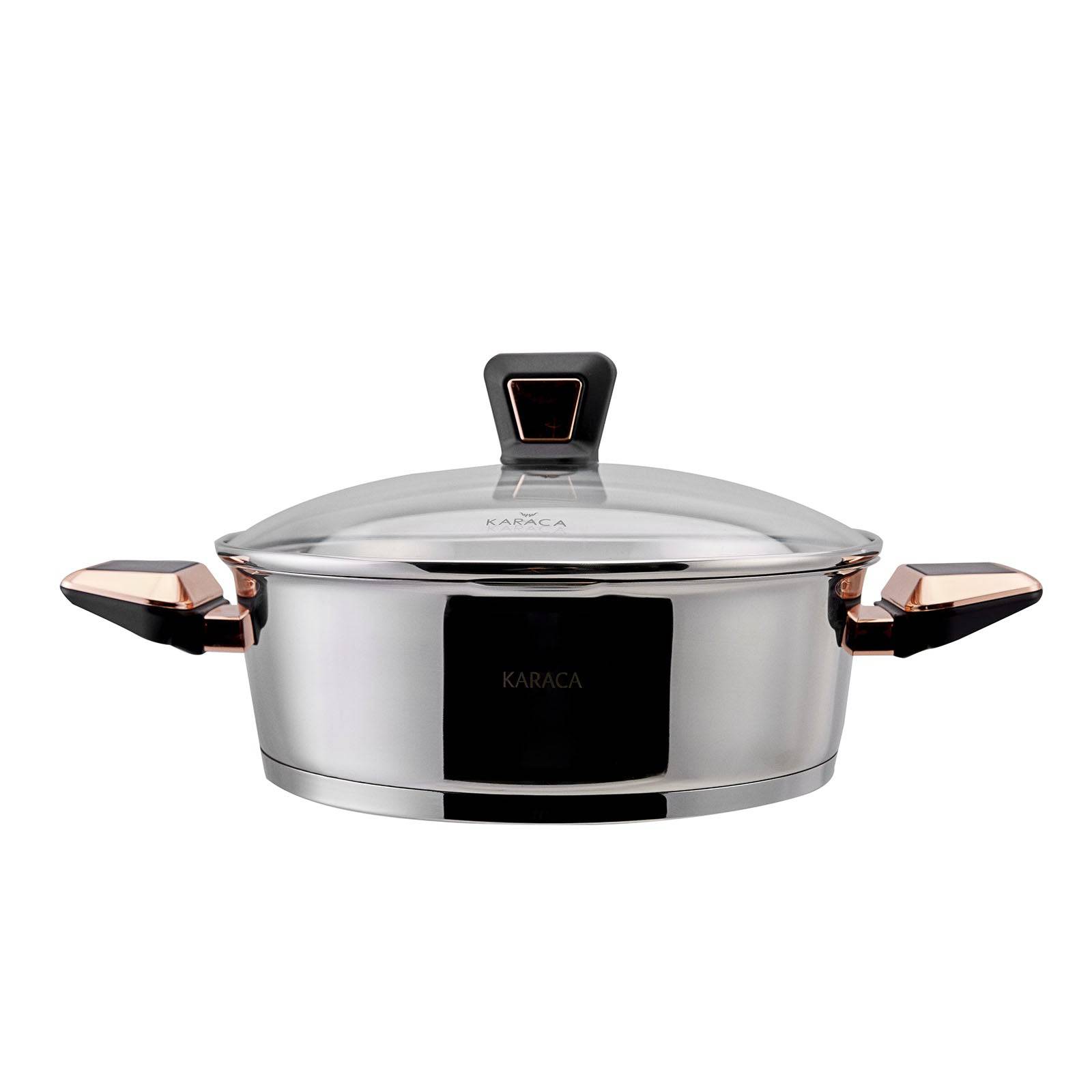 Karaca Kobe Powersteel 316 Steel 8 Piece Cookware Set 153.03.07.8260 - Cookware Sets - ebarza Furniture UAE | Shop Modern Furniture in Abu Dhabi & Dubai - مفروشات ايبازرا في الامارات | تسوق اثاث عصري وديكورات مميزة في دبي وابوظبي