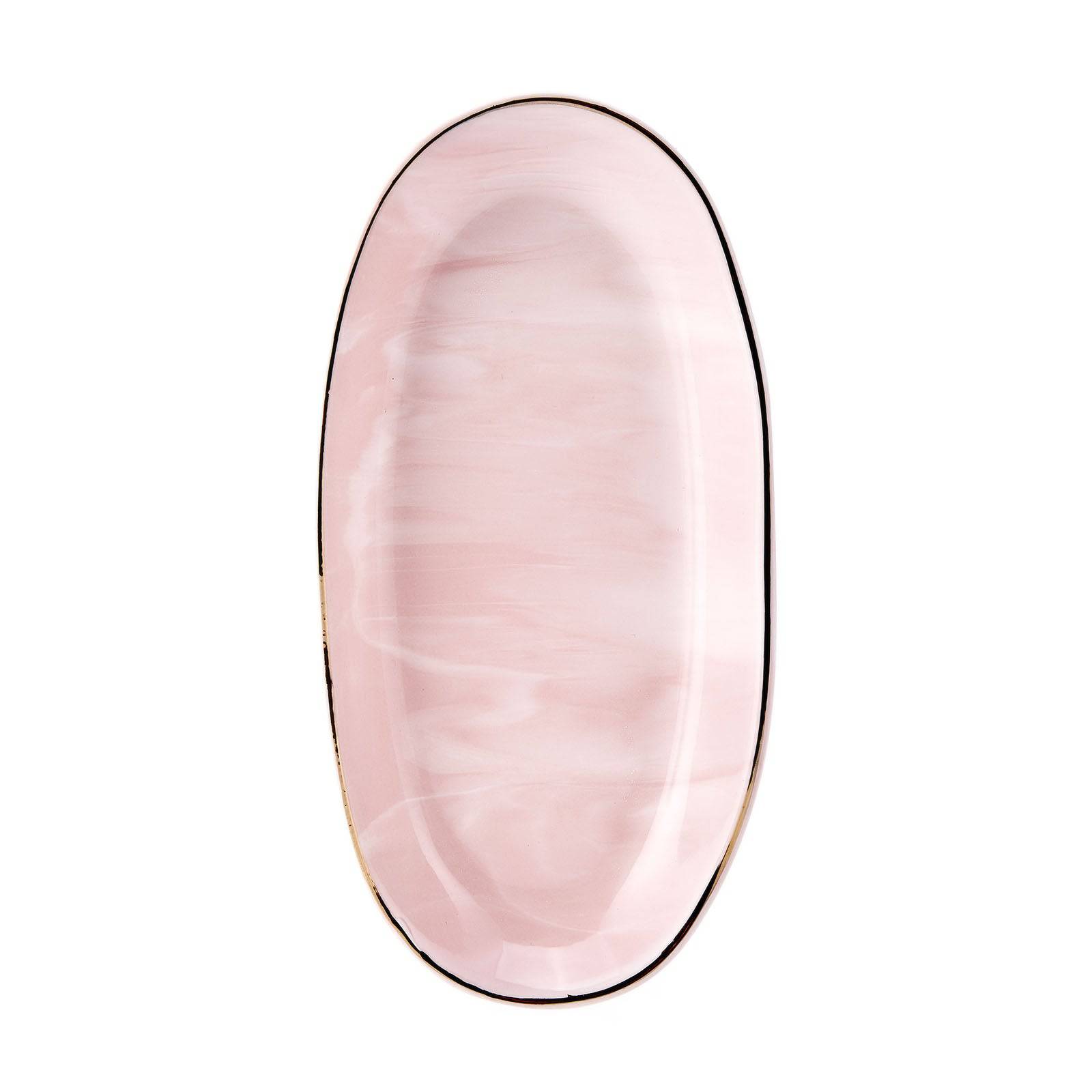 Karaca Marble Blush Boat Small- Size 19 Cm 153.01.01.3922 - Plates - ebarza Furniture UAE | Shop Modern Furniture in Abu Dhabi & Dubai - مفروشات ايبازرا في الامارات | تسوق اثاث عصري وديكورات مميزة في دبي وابوظبي