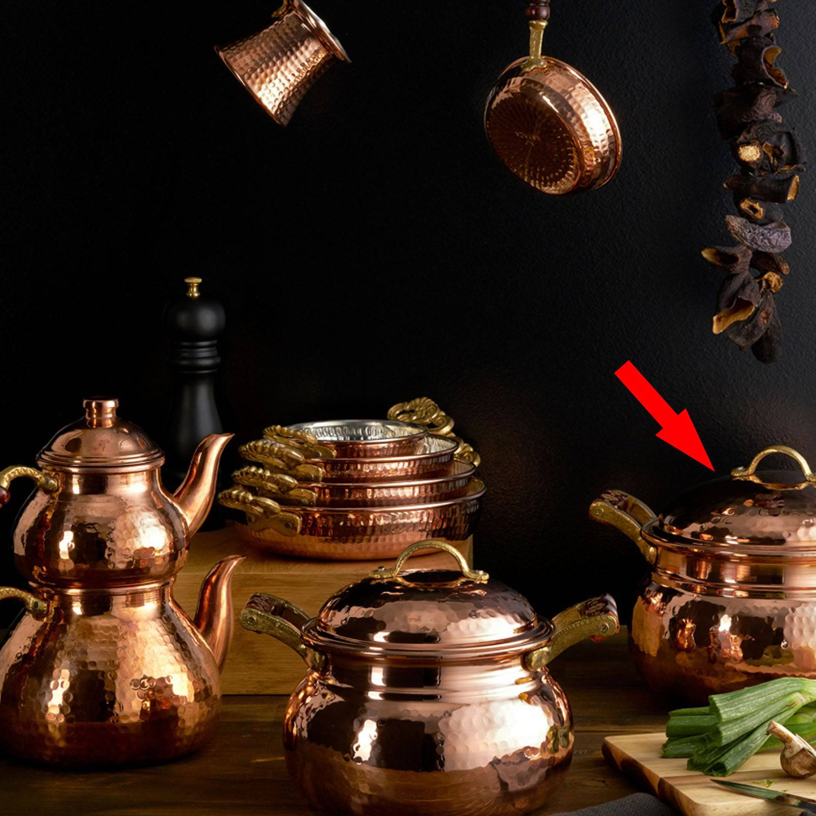 Karaca Mesopotamia Copper 20 Cm Cup Pot 153.03.08.0064 - Cookware Sets - ebarza Furniture UAE | Shop Modern Furniture in Abu Dhabi & Dubai - مفروشات ايبازرا في الامارات | تسوق اثاث عصري وديكورات مميزة في دبي وابوظبي