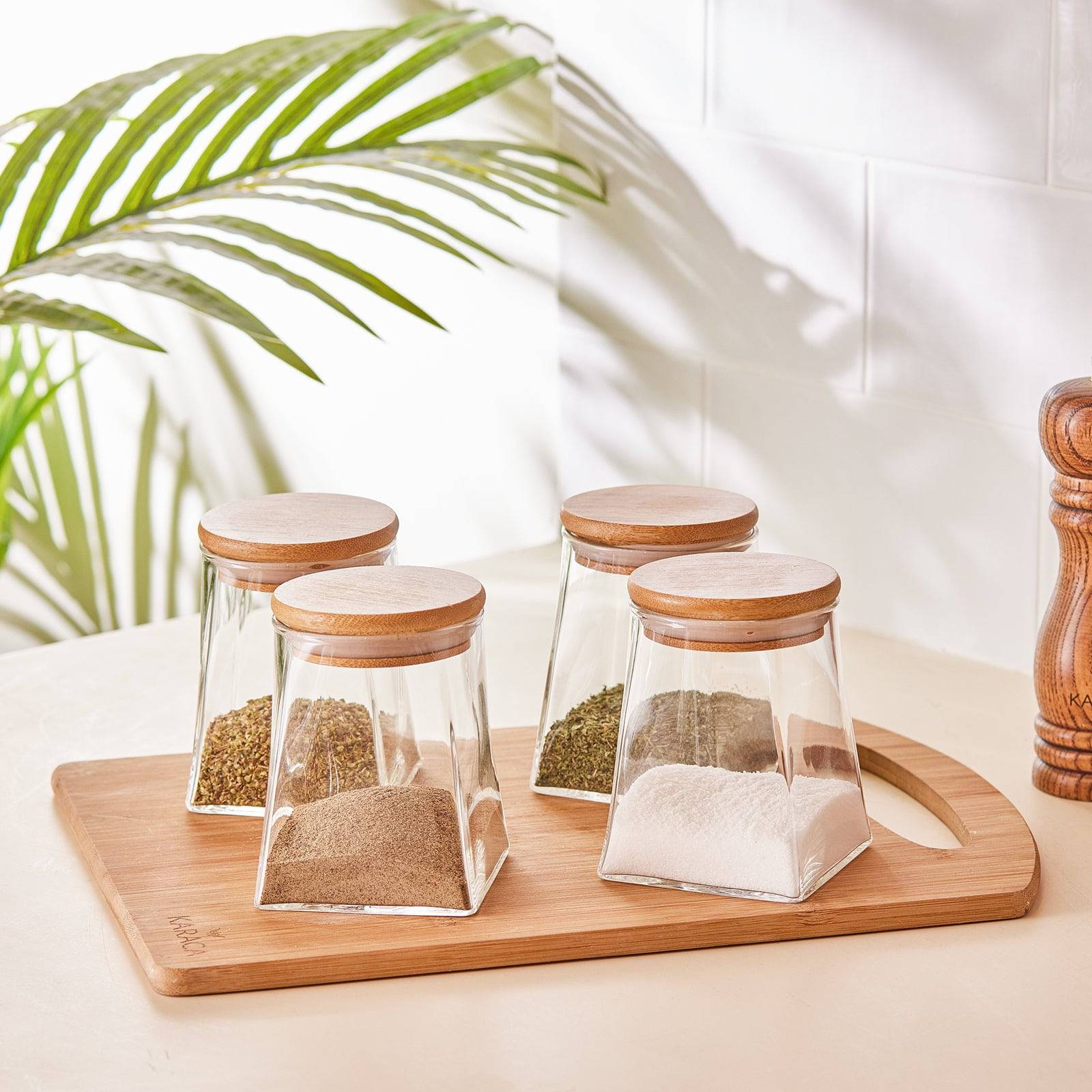 Karaca Pyramid 4 Piece Spice Set 153.03.06.1967 - Spice Sets - ebarza Furniture UAE | Shop Modern Furniture in Abu Dhabi & Dubai - مفروشات ايبازرا في الامارات | تسوق اثاث عصري وديكورات مميزة في دبي وابوظبي