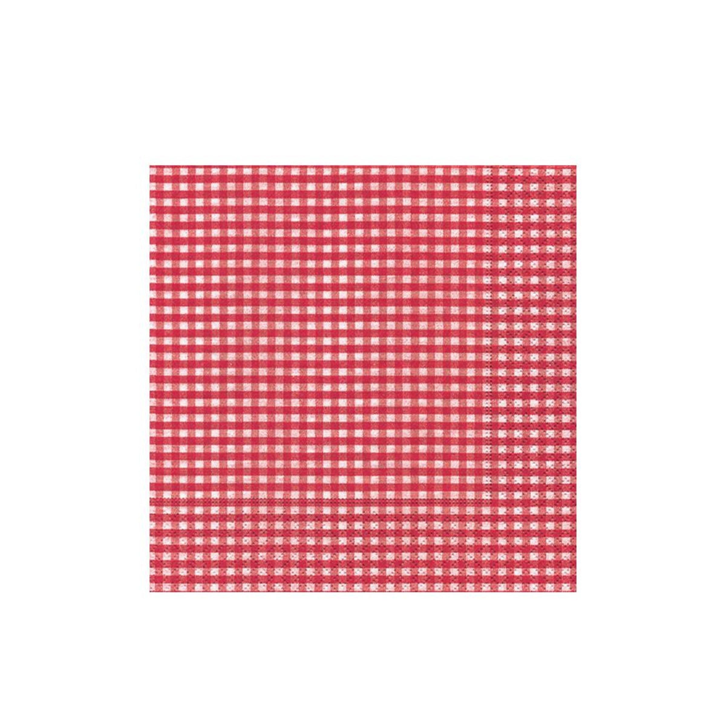 Karaca RED PLAID PAPER NAPKIN 20 PCS 33X33CM 300.22.02.0710 - Napkins - ebarza Furniture UAE | Shop Modern Furniture in Abu Dhabi & Dubai - مفروشات ايبازرا في الامارات | تسوق اثاث عصري وديكورات مميزة في دبي وابوظبي