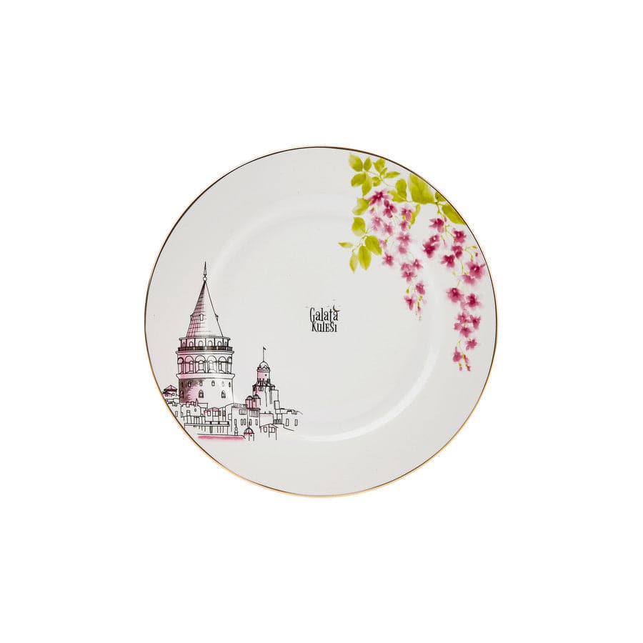 Karaca Redbud Galata Serving Plate 153.03.06.4965 - Plates - ebarza Furniture UAE | Shop Modern Furniture in Abu Dhabi & Dubai - مفروشات ايبازرا في الامارات | تسوق اثاث عصري وديكورات مميزة في دبي وابوظبي