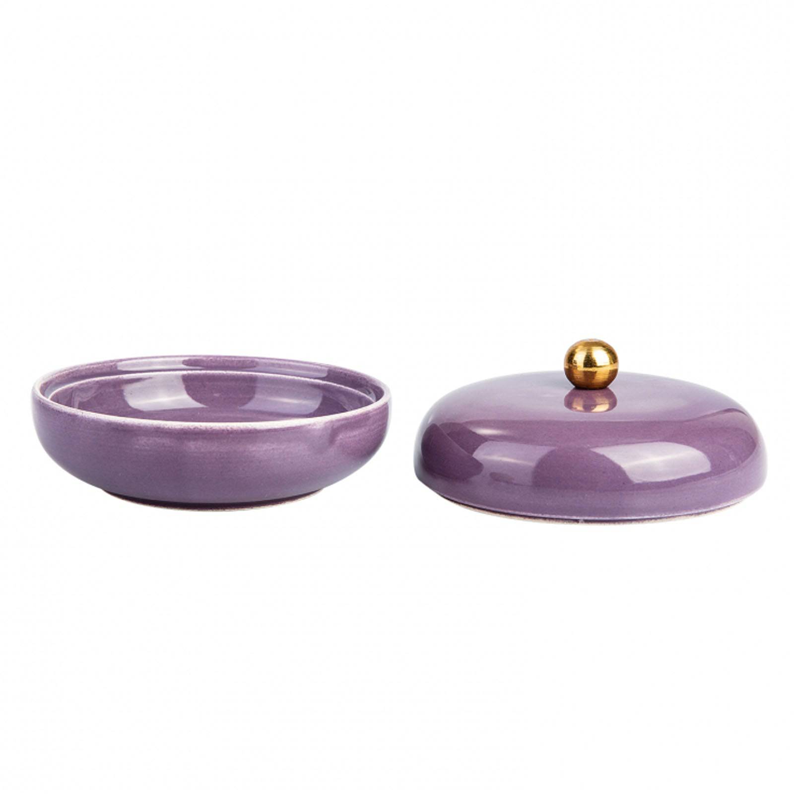 Karaca Rivoli Purple Turkish Delight Holder 153.20.01.0227 - Delight Holders - ebarza Furniture UAE | Shop Modern Furniture in Abu Dhabi & Dubai - مفروشات ايبازرا في الامارات | تسوق اثاث عصري وديكورات مميزة في دبي وابوظبي