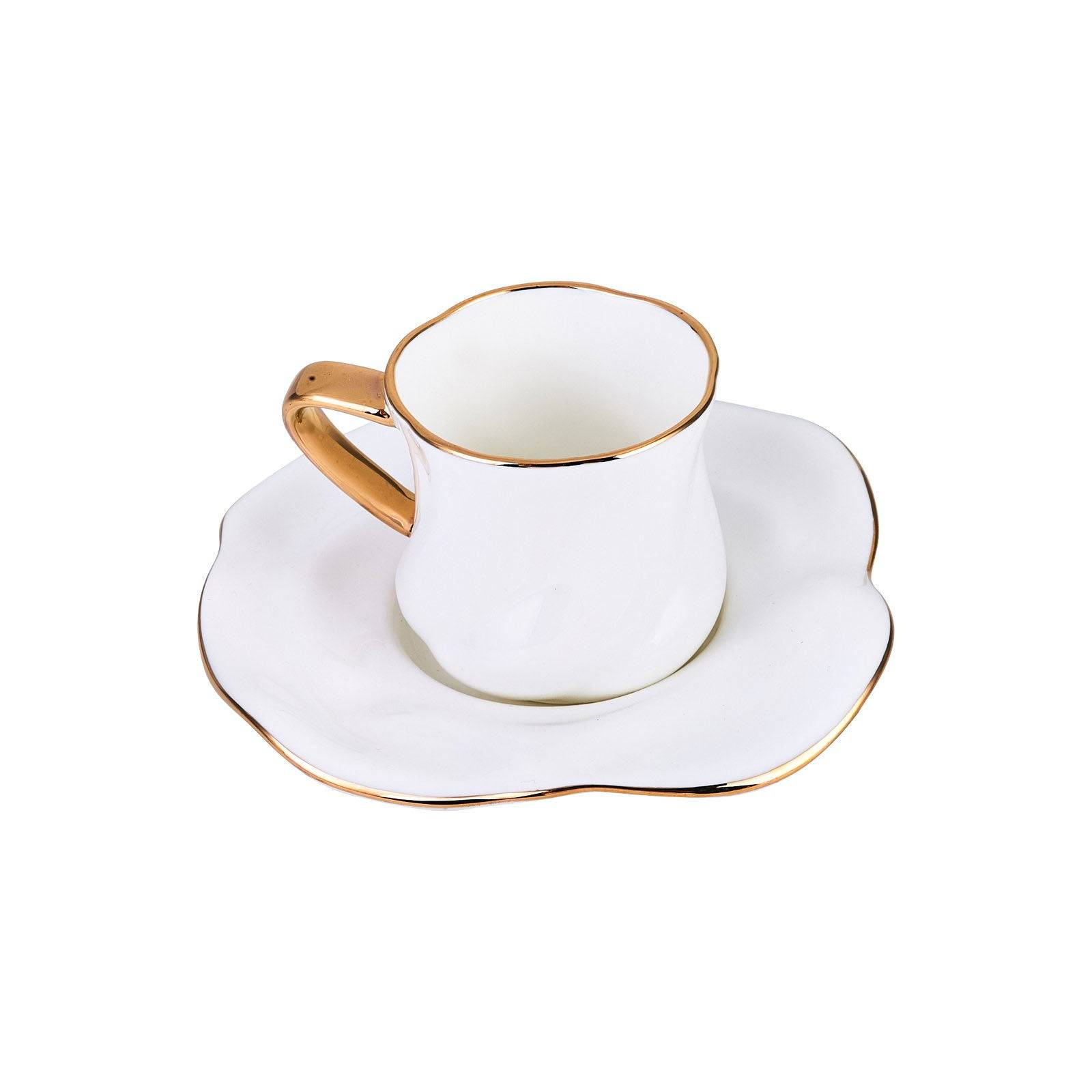Karaca Tev White 2 Person Coffee Cup Set With Box 153.03.06.1441 - Coffee Sets - ebarza Furniture UAE | Shop Modern Furniture in Abu Dhabi & Dubai - مفروشات ايبازرا في الامارات | تسوق اثاث عصري وديكورات مميزة في دبي وابوظبي