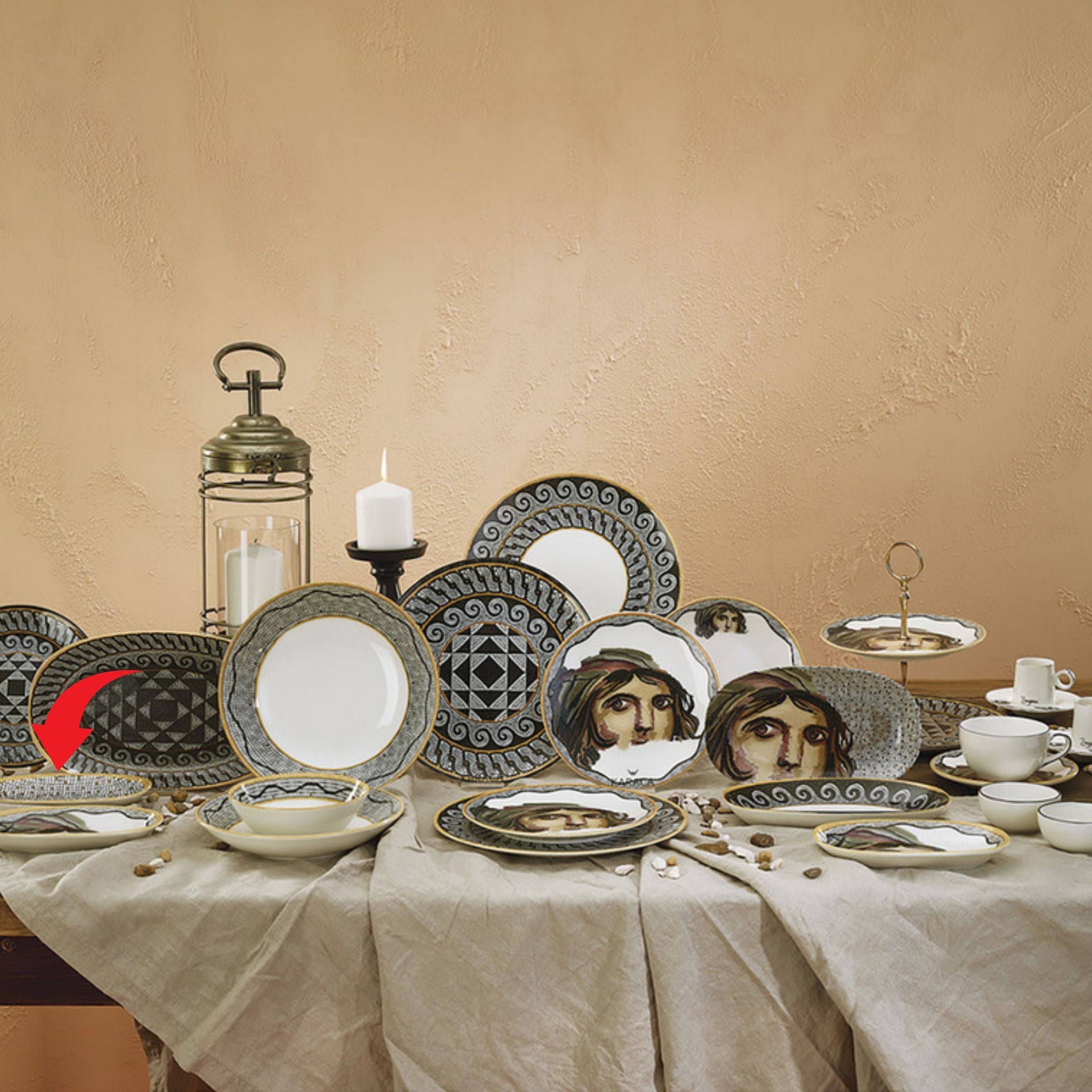 Karaca Zeugma Oval Boat 19 Cm 153.03.06.2487 - Plates - ebarza Furniture UAE | Shop Modern Furniture in Abu Dhabi & Dubai - مفروشات ايبازرا في الامارات | تسوق اثاث عصري وديكورات مميزة في دبي وابوظبي