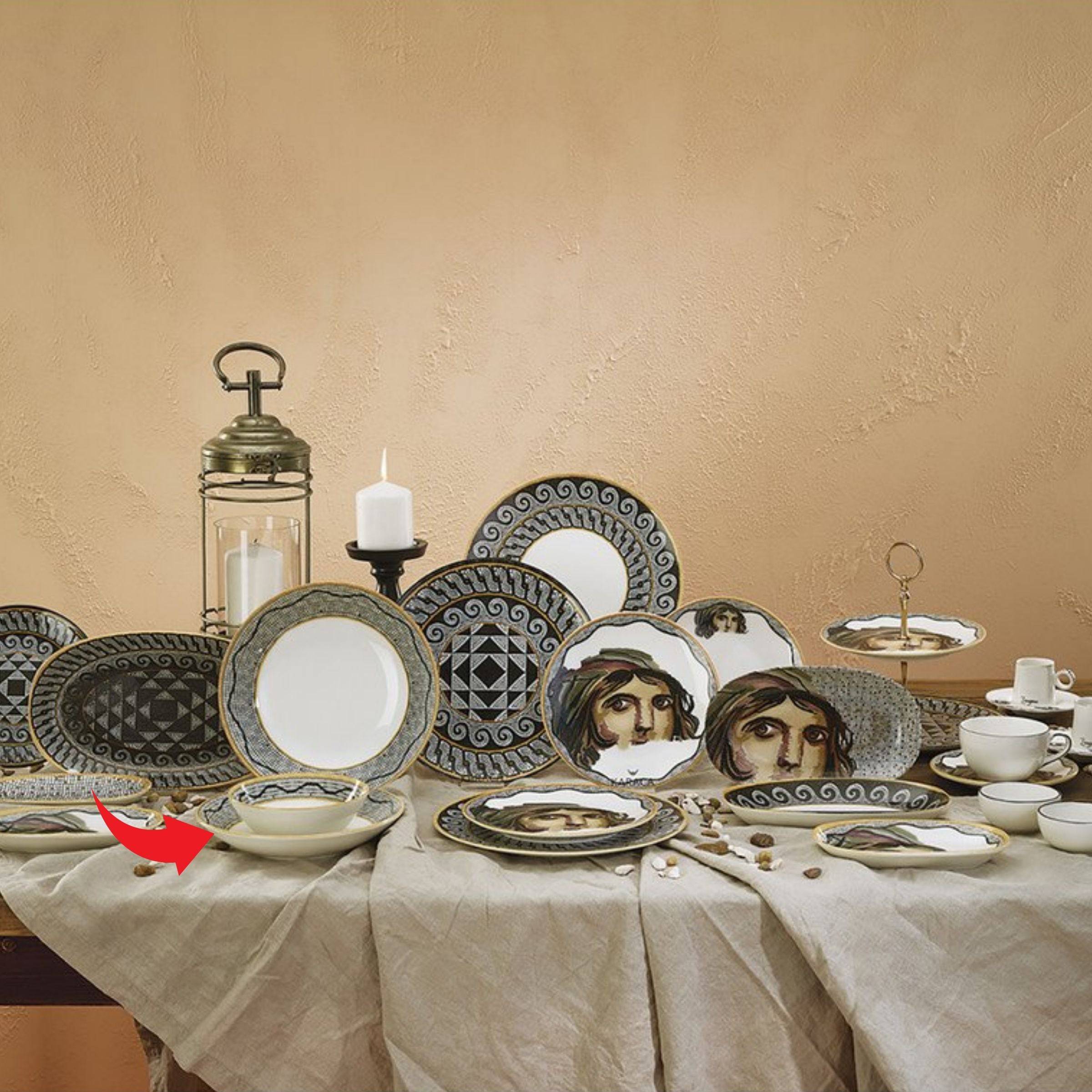 Karaca Zeugma Pit Plate 20 Cm 153.03.06.2482 - Plates - ebarza Furniture UAE | Shop Modern Furniture in Abu Dhabi & Dubai - مفروشات ايبازرا في الامارات | تسوق اثاث عصري وديكورات مميزة في دبي وابوظبي