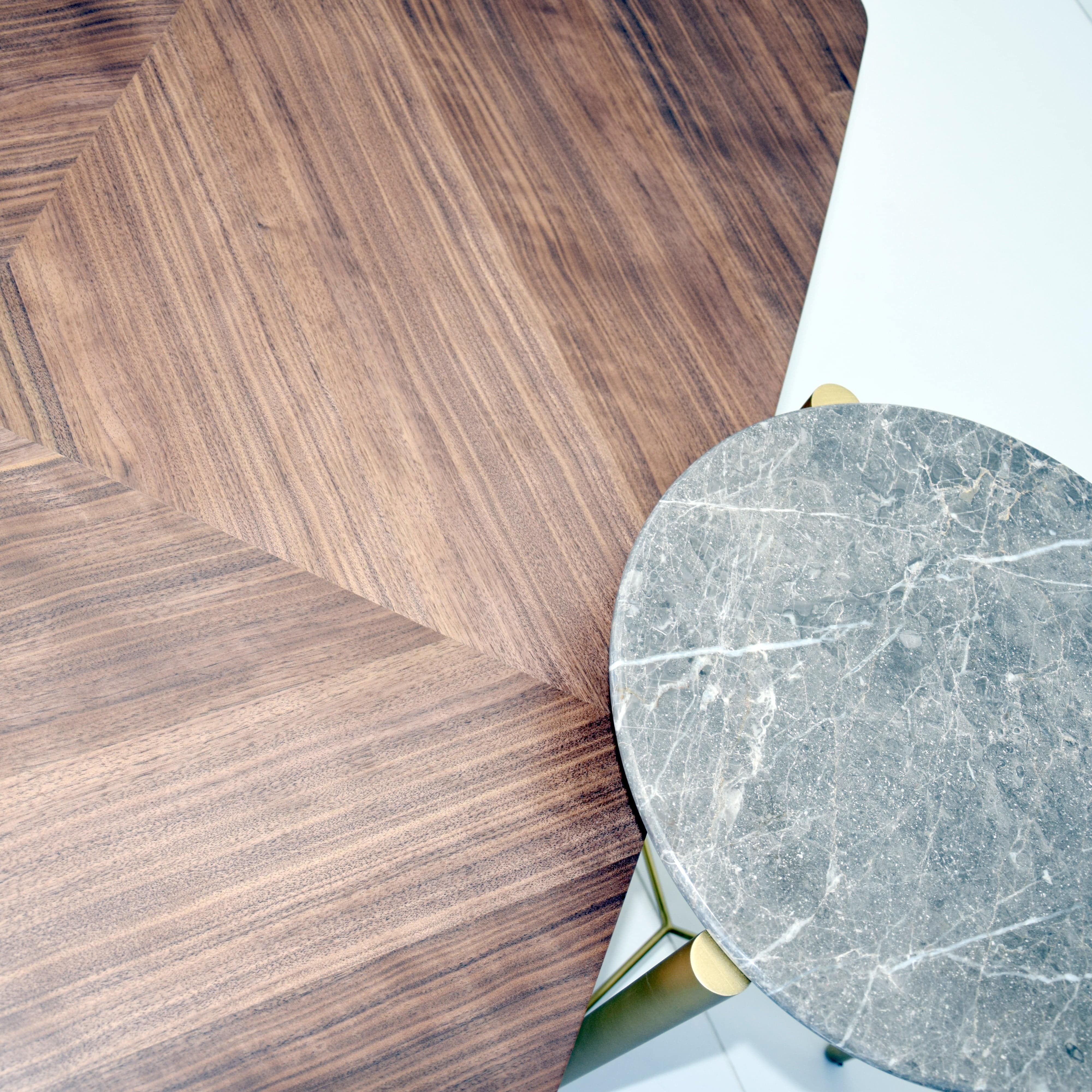 Kito Center Table With Wood Top Ktoct-055 - Coffee Tables - ebarza Furniture UAE | Shop Modern Furniture in Abu Dhabi & Dubai - مفروشات ايبازرا في الامارات | تسوق اثاث عصري وديكورات مميزة في دبي وابوظبي