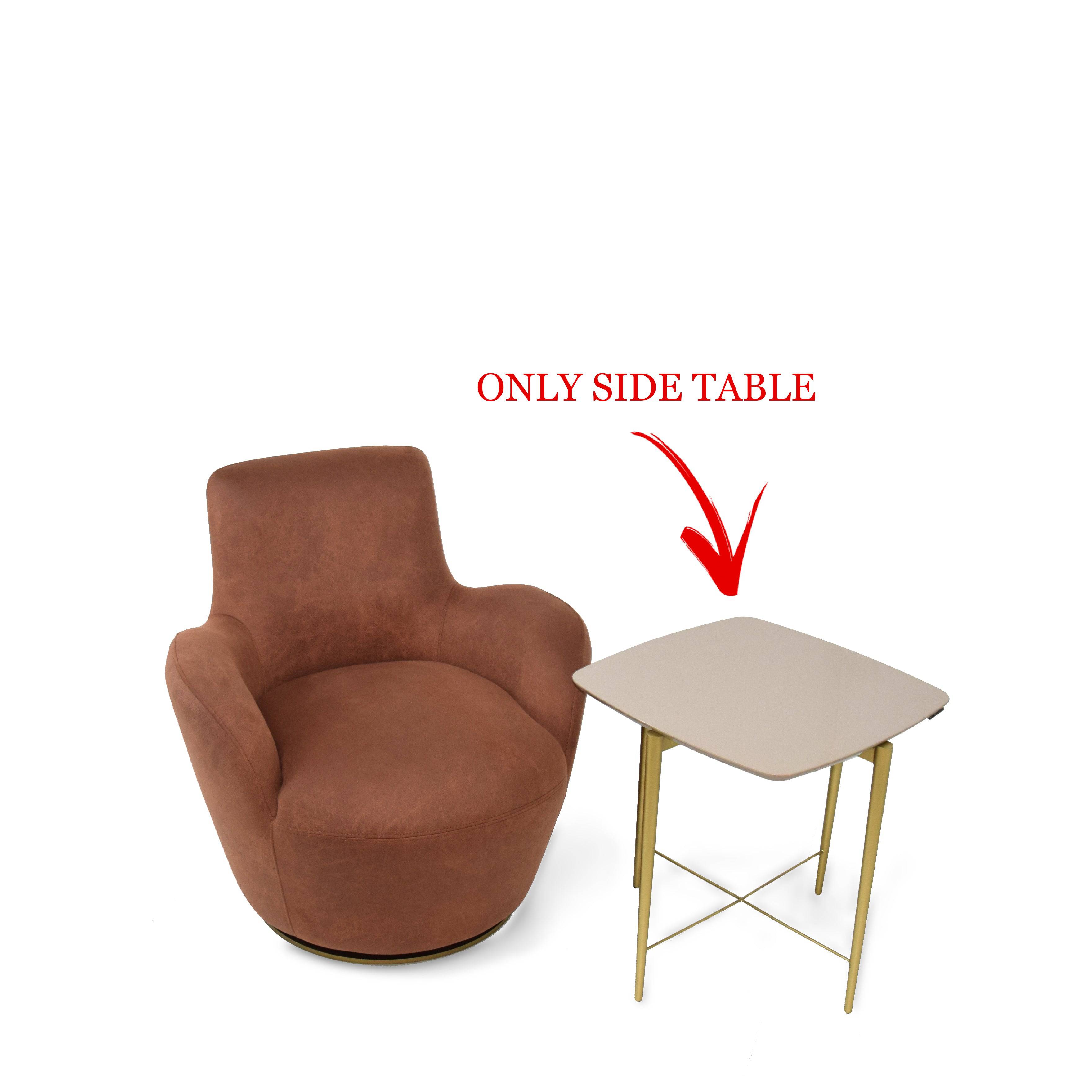 Kito Side Table With Wood Top Ktosts-055 - Side Tables - ebarza Furniture UAE | Shop Modern Furniture in Abu Dhabi & Dubai - مفروشات ايبازرا في الامارات | تسوق اثاث عصري وديكورات مميزة في دبي وابوظبي