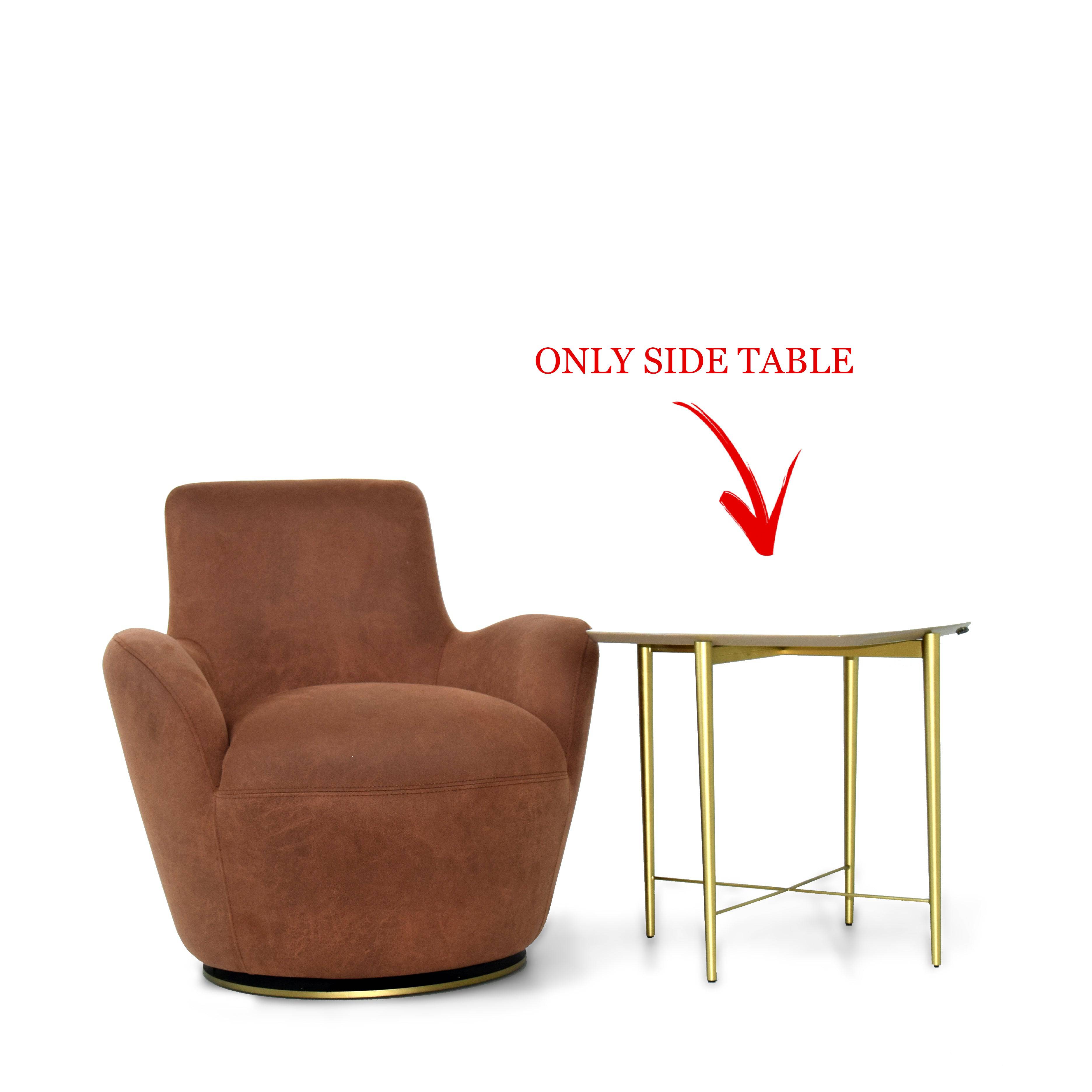 Kito Side Table With Wood Top Ktosts-055 - Side Tables - ebarza Furniture UAE | Shop Modern Furniture in Abu Dhabi & Dubai - مفروشات ايبازرا في الامارات | تسوق اثاث عصري وديكورات مميزة في دبي وابوظبي