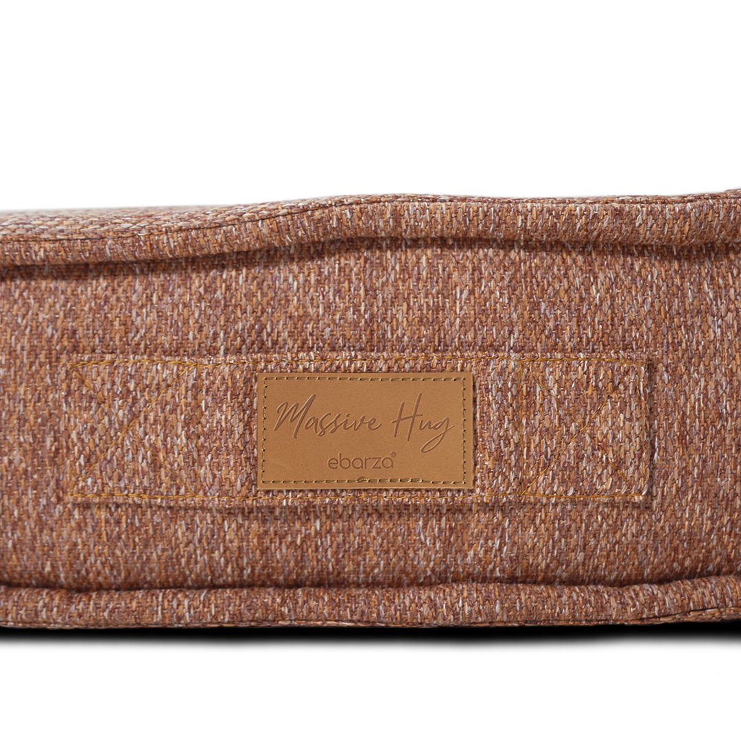 La Concha Pouf with Compressed Foam - 333-CF-Orange - Poufs - ebarza Furniture UAE | Shop Modern Furniture in Abu Dhabi & Dubai - مفروشات ايبازرا في الامارات | تسوق اثاث عصري وديكورات مميزة في دبي وابوظبي