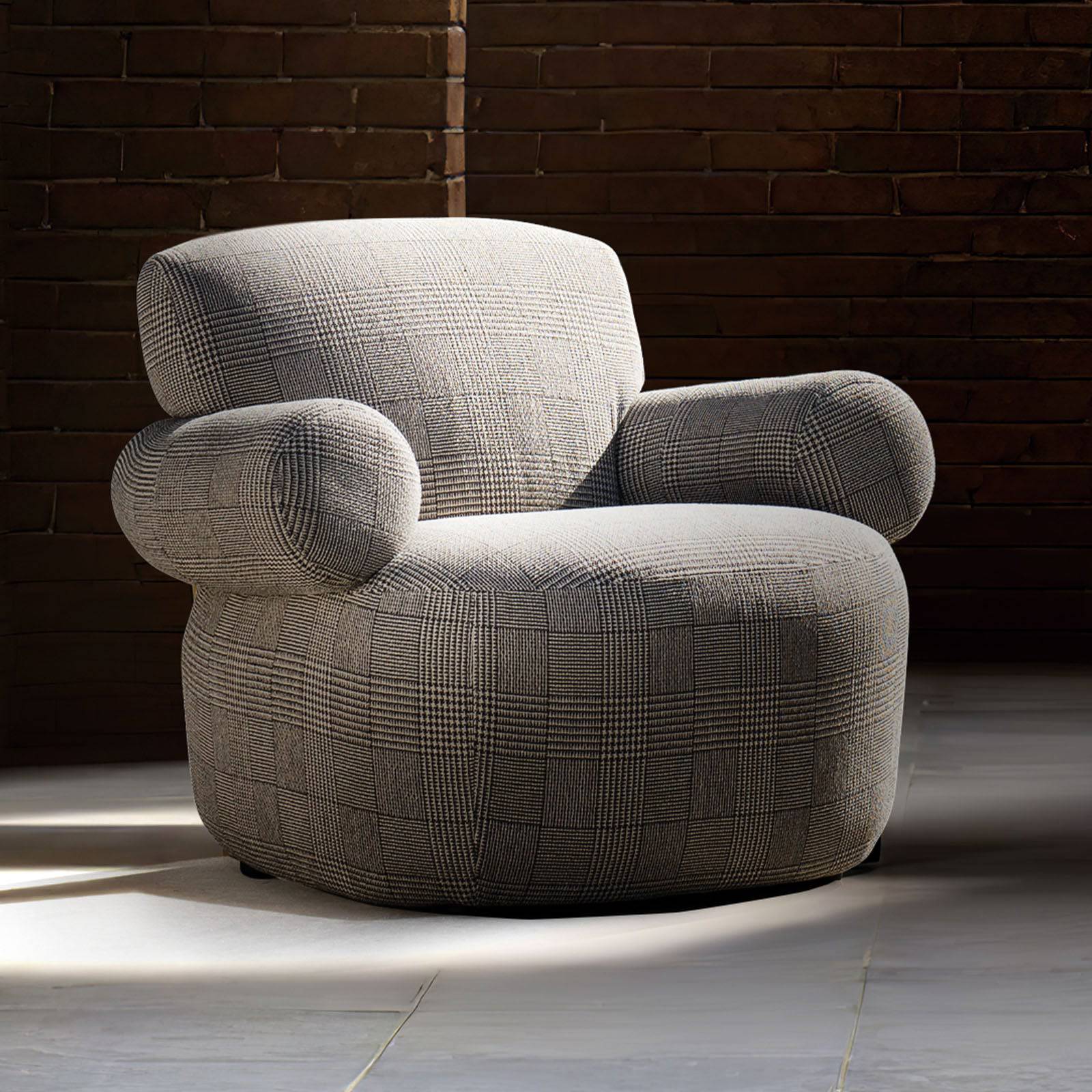 Lagona Armchair Lc048 - Armchairs - ebarza Furniture UAE | Shop Modern Furniture in Abu Dhabi & Dubai - مفروشات ايبازرا في الامارات | تسوق اثاث عصري وديكورات مميزة في دبي وابوظبي