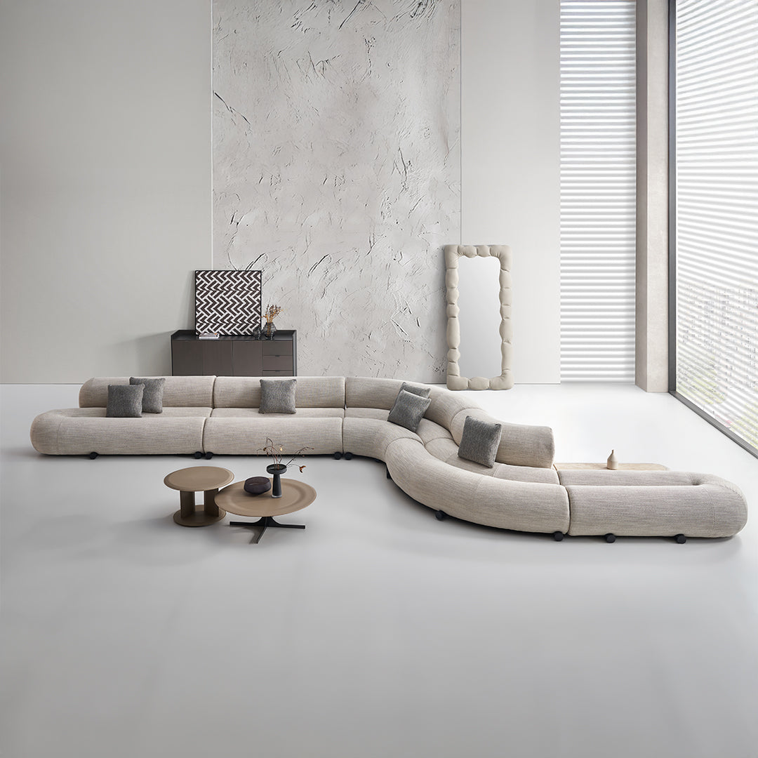 Laisi 2-Seater Mirroring Module With 2/3 Back(Left side) - SF238-F - Sofas - ebarza Furniture UAE | Shop Modern Furniture in Abu Dhabi & Dubai - مفروشات ايبازرا في الامارات | تسوق اثاث عصري وديكورات مميزة في دبي وابوظبي