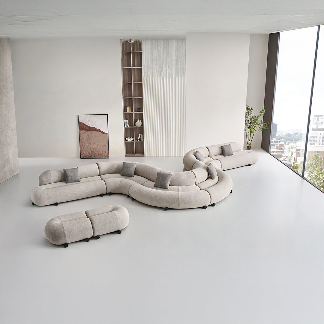 Laisi 2-Seater Mirroring Module With 2/3 Back(Left side) - SF238-F - Sofas - ebarza Furniture UAE | Shop Modern Furniture in Abu Dhabi & Dubai - مفروشات ايبازرا في الامارات | تسوق اثاث عصري وديكورات مميزة في دبي وابوظبي