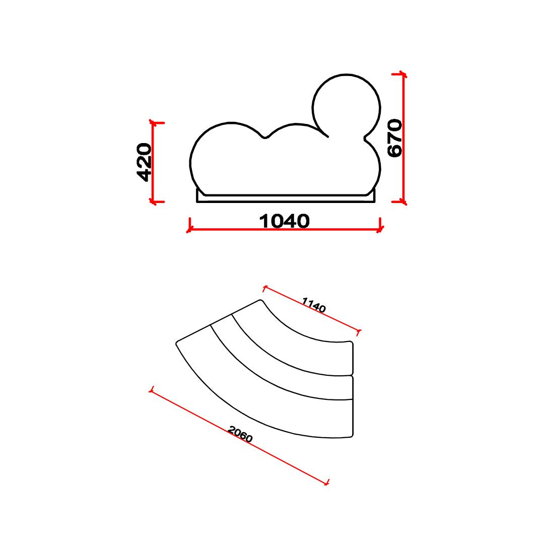 Laisi 90 Degree Corner Module With Short Back - SF238-D - Sofas - ebarza Furniture UAE | Shop Modern Furniture in Abu Dhabi & Dubai - مفروشات ايبازرا في الامارات | تسوق اثاث عصري وديكورات مميزة في دبي وابوظبي
