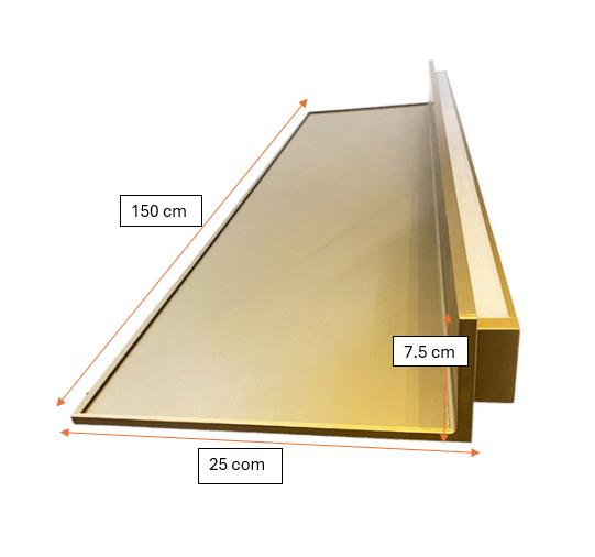 LED Aluminum Panel Light CH4-LT048-1.5cm-Brush Bronze Gold-With Plug-4000K - Wall Lamps - ebarza Furniture UAE | Shop Modern Furniture in Abu Dhabi & Dubai - مفروشات ايبازرا في الامارات | تسوق اثاث عصري وديكورات مميزة في دبي وابوظبي