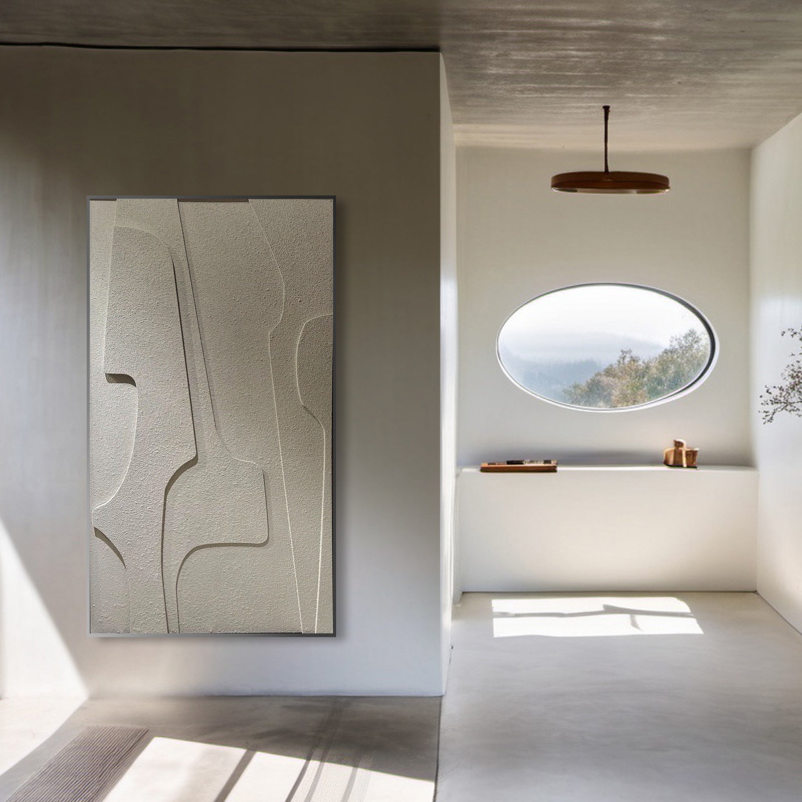 Levels Hand Painted Art Foam Carving Painting 80*160cm SOASAMPLE021 - Paintings - ebarza Furniture UAE | Shop Modern Furniture in Abu Dhabi & Dubai - مفروشات ايبازرا في الامارات | تسوق اثاث عصري وديكورات مميزة في دبي وابوظبي