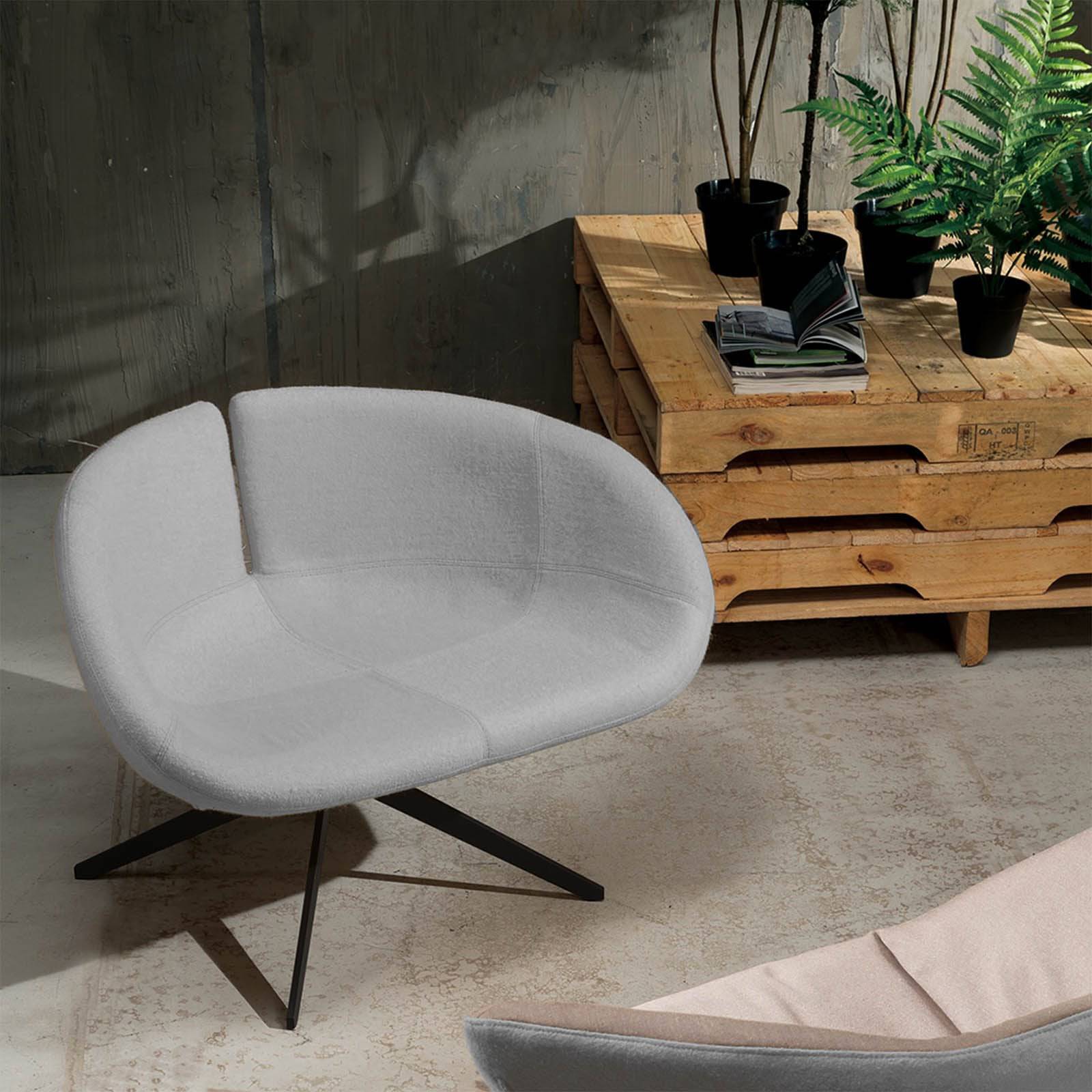 Lille Lounge Chair Lc012-1-G - Lounge Chairs - ebarza Furniture UAE | Shop Modern Furniture in Abu Dhabi & Dubai - مفروشات ايبازرا في الامارات | تسوق اثاث عصري وديكورات مميزة في دبي وابوظبي