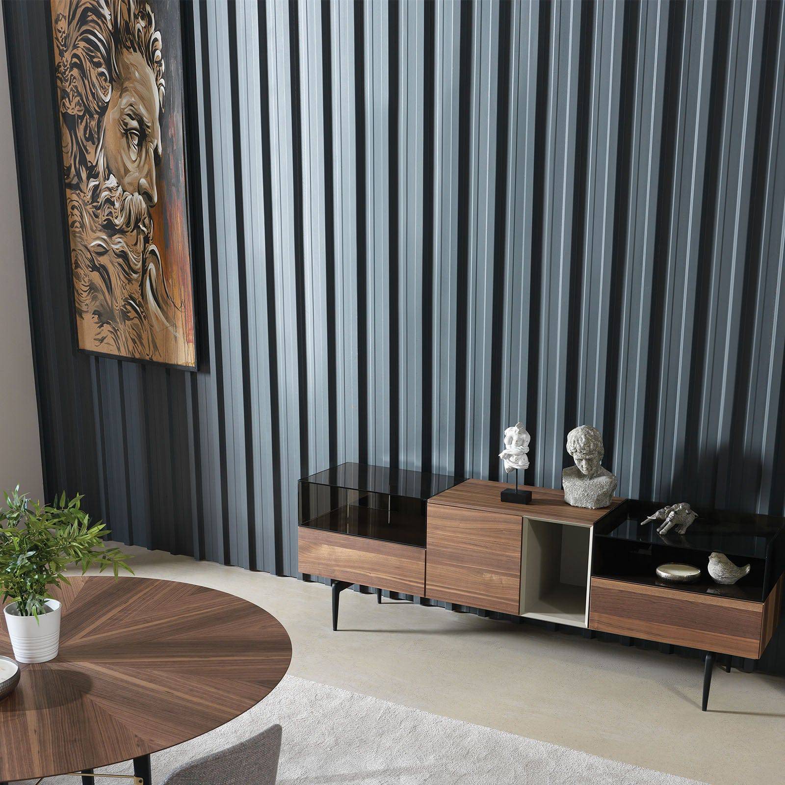 Lima Round Table Lima007 - Dining Tables - ebarza Furniture UAE | Shop Modern Furniture in Abu Dhabi & Dubai - مفروشات ايبازرا في الامارات | تسوق اثاث عصري وديكورات مميزة في دبي وابوظبي