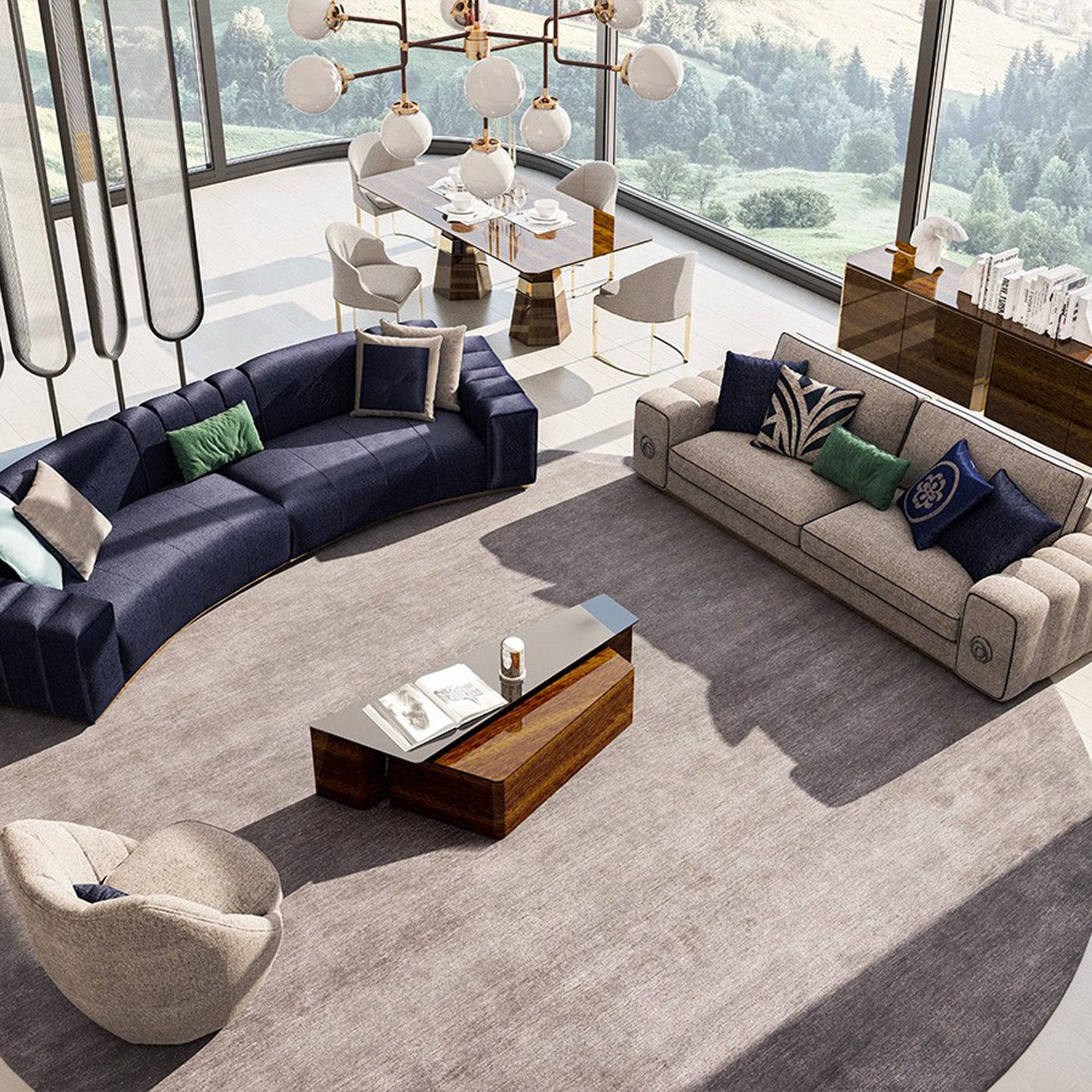 Lisa 3 Seater Sofa Lisa-Vol2Sofa - Sofas - ebarza Furniture UAE | Shop Modern Furniture in Abu Dhabi & Dubai - مفروشات ايبازرا في الامارات | تسوق اثاث عصري وديكورات مميزة في دبي وابوظبي