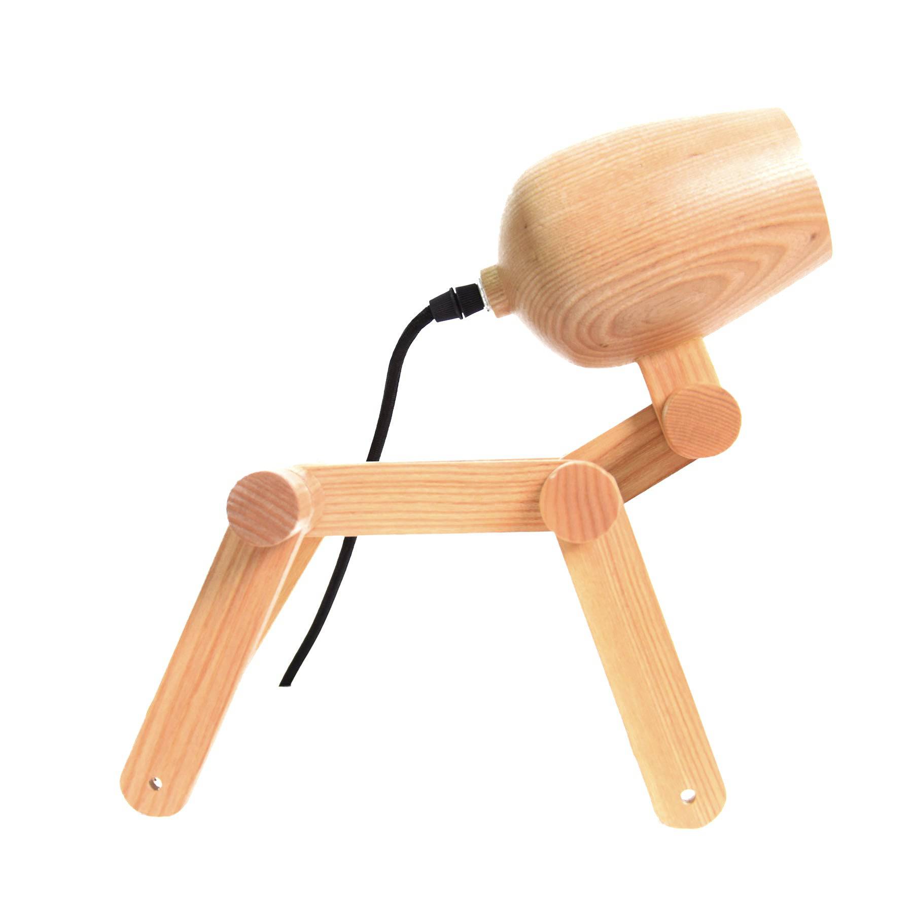 Little Bobby Solid Wood Table Lamp Td047 - Desk\table Lamps - ebarza Furniture UAE | Shop Modern Furniture in Abu Dhabi & Dubai - مفروشات ايبازرا في الامارات | تسوق اثاث عصري وديكورات مميزة في دبي وابوظبي