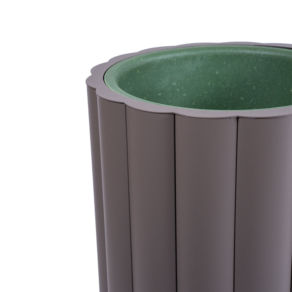 LOTUS FULL ALUMINIUM PLANTER KH8602H51ALU - L - Planter Boxes - ebarza Furniture UAE | Shop Modern Furniture in Abu Dhabi & Dubai - مفروشات ايبازرا في الامارات | تسوق اثاث عصري وديكورات مميزة في دبي وابوظبي