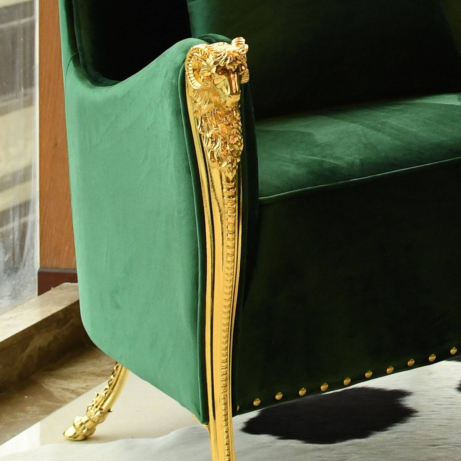 Louis Lounge Chair Tg-426-G - Lounge Chairs - ebarza Furniture UAE | Shop Modern Furniture in Abu Dhabi & Dubai - مفروشات ايبازرا في الامارات | تسوق اثاث عصري وديكورات مميزة في دبي وابوظبي