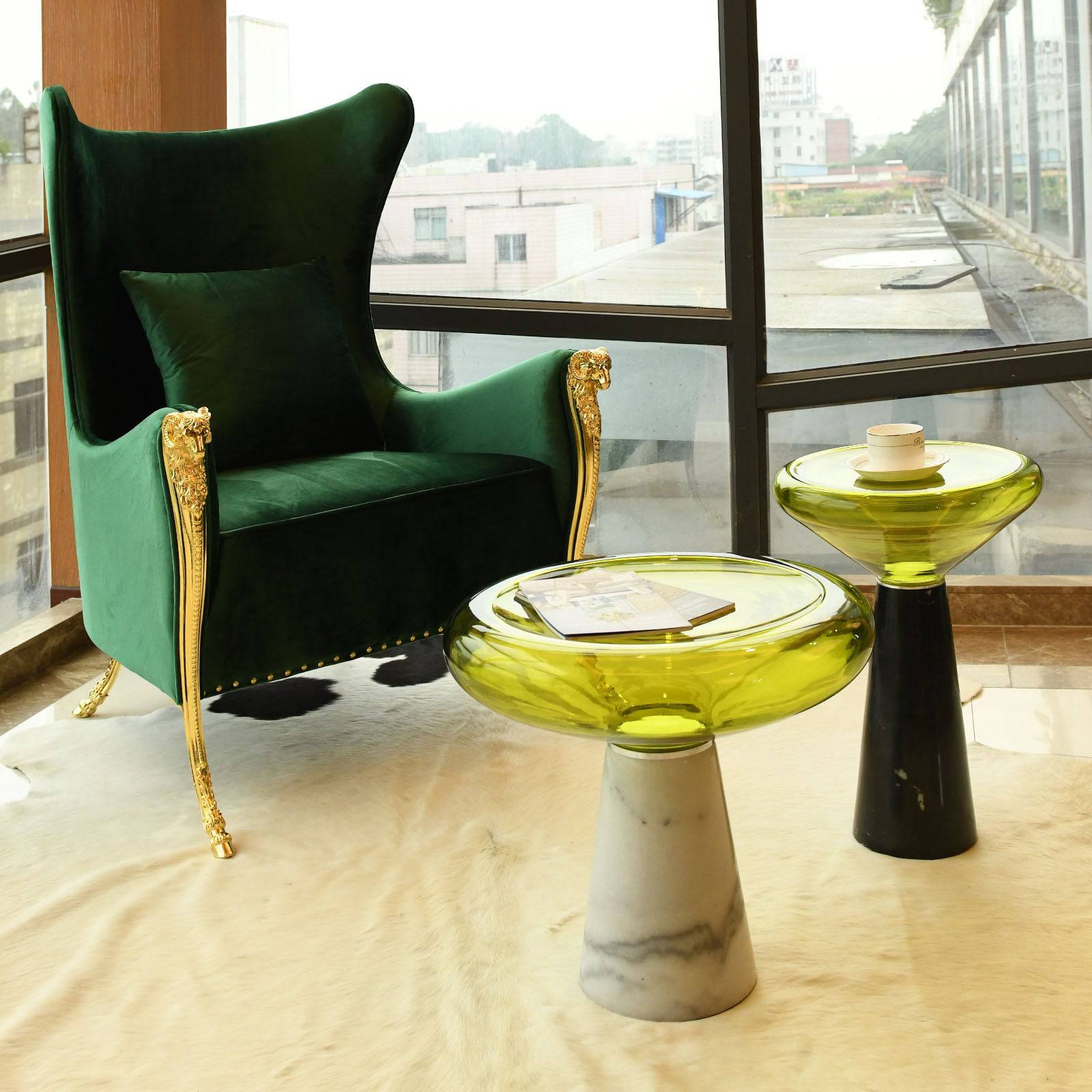 Louis Lounge Chair Tg-426-G - Lounge Chairs - ebarza Furniture UAE | Shop Modern Furniture in Abu Dhabi & Dubai - مفروشات ايبازرا في الامارات | تسوق اثاث عصري وديكورات مميزة في دبي وابوظبي