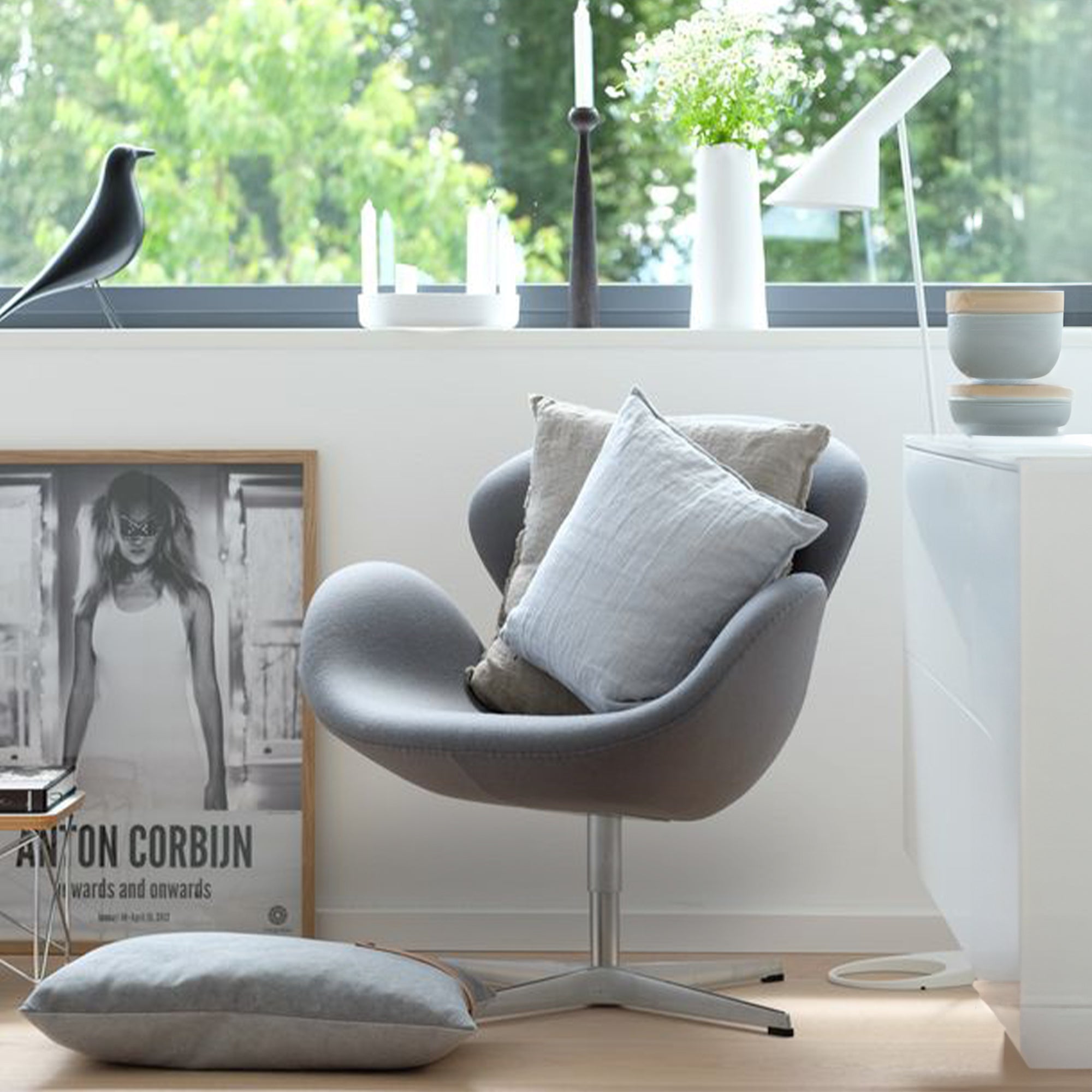 Lounge Chair Lc010-G - Lounge Chairs - ebarza Furniture UAE | Shop Modern Furniture in Abu Dhabi & Dubai - مفروشات ايبازرا في الامارات | تسوق اثاث عصري وديكورات مميزة في دبي وابوظبي