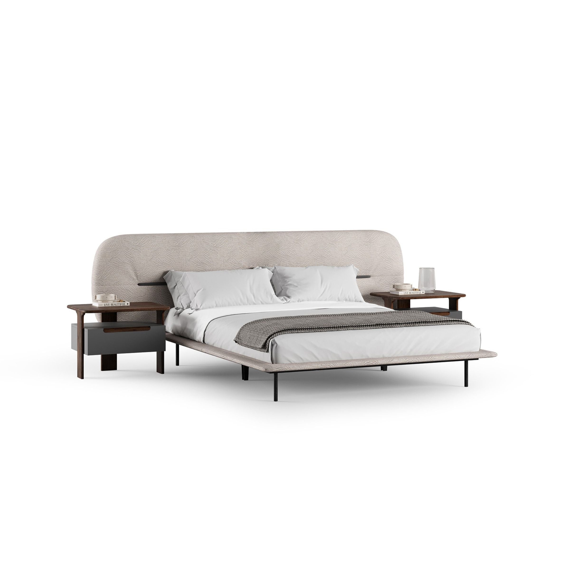 Pre-order 25 Days Delivery Lova Kingsize Bedstead 180cm YOLVA-BG - Bedsteads - ebarza Furniture UAE | Shop Modern Furniture in Abu Dhabi & Dubai - مفروشات ايبازرا في الامارات | تسوق اثاث عصري وديكورات مميزة في دبي وابوظبي