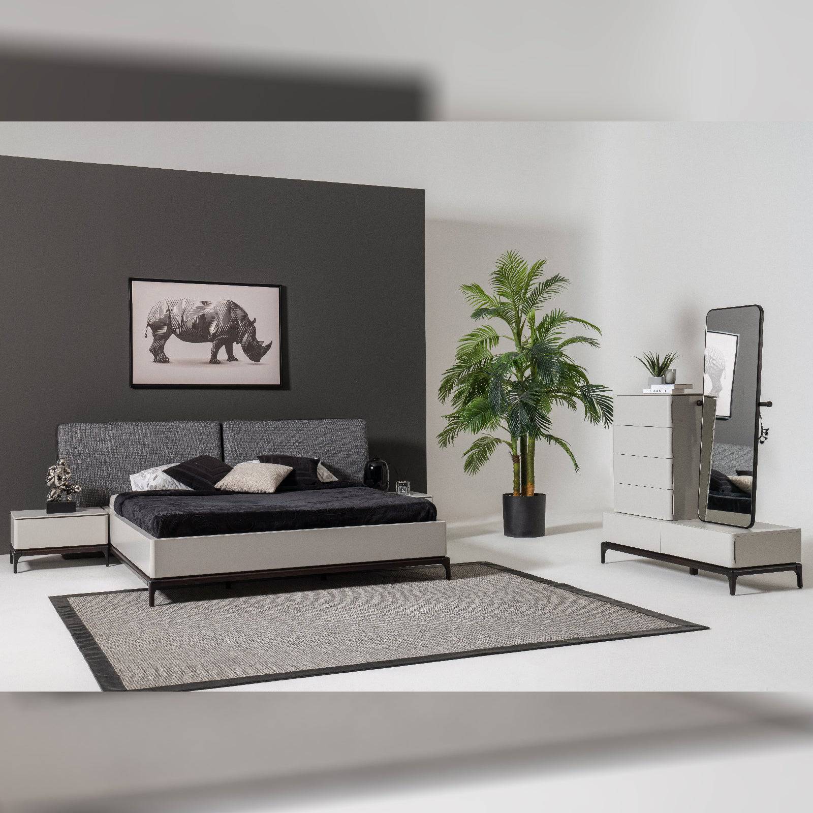 Lucca Dresser And Mirror Lucca-Dresser - Dressers and Mirrors - ebarza Furniture UAE | Shop Modern Furniture in Abu Dhabi & Dubai - مفروشات ايبازرا في الامارات | تسوق اثاث عصري وديكورات مميزة في دبي وابوظبي